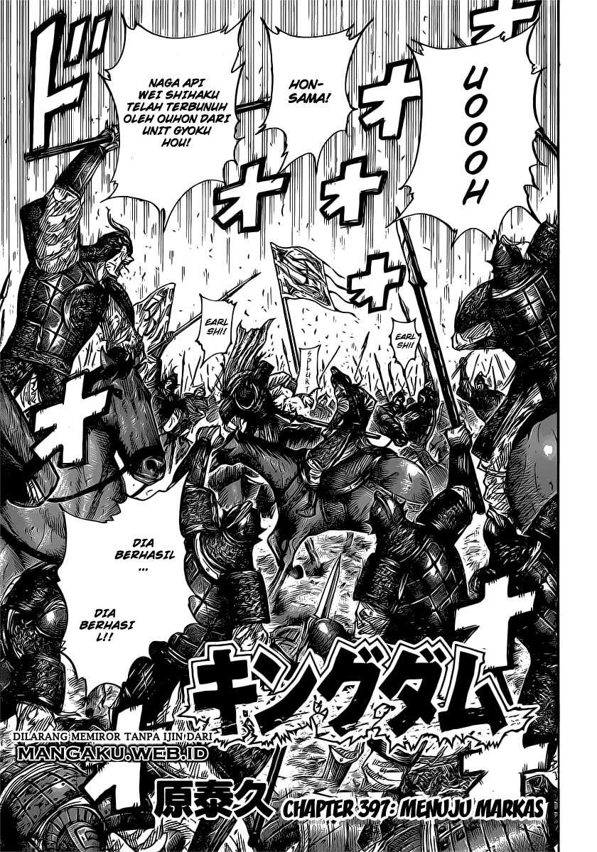 Kingdom Chapter 397 - halaman 3