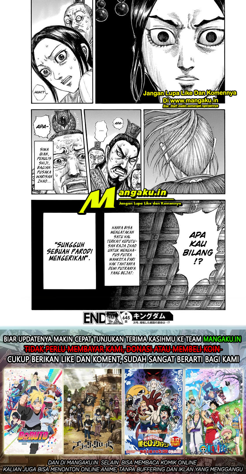 Kingdom Chapter 645 - halaman 20