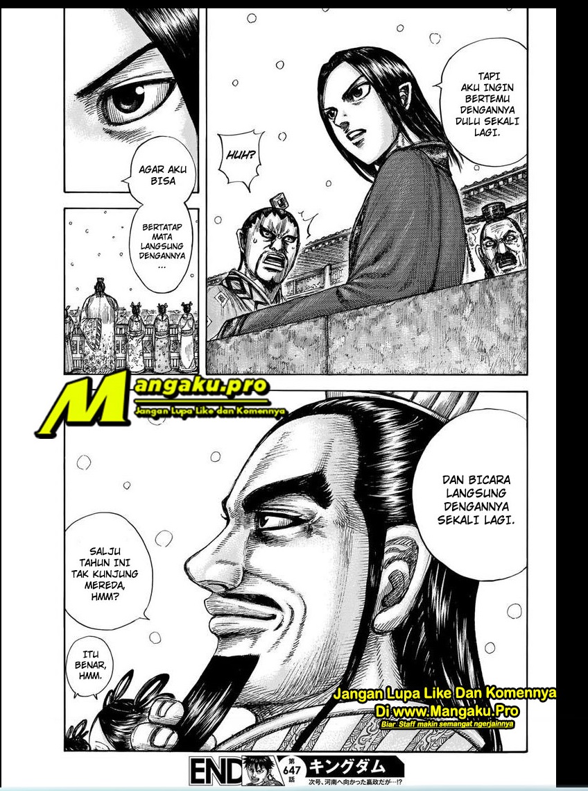 Kingdom Chapter 647 - halaman 20
