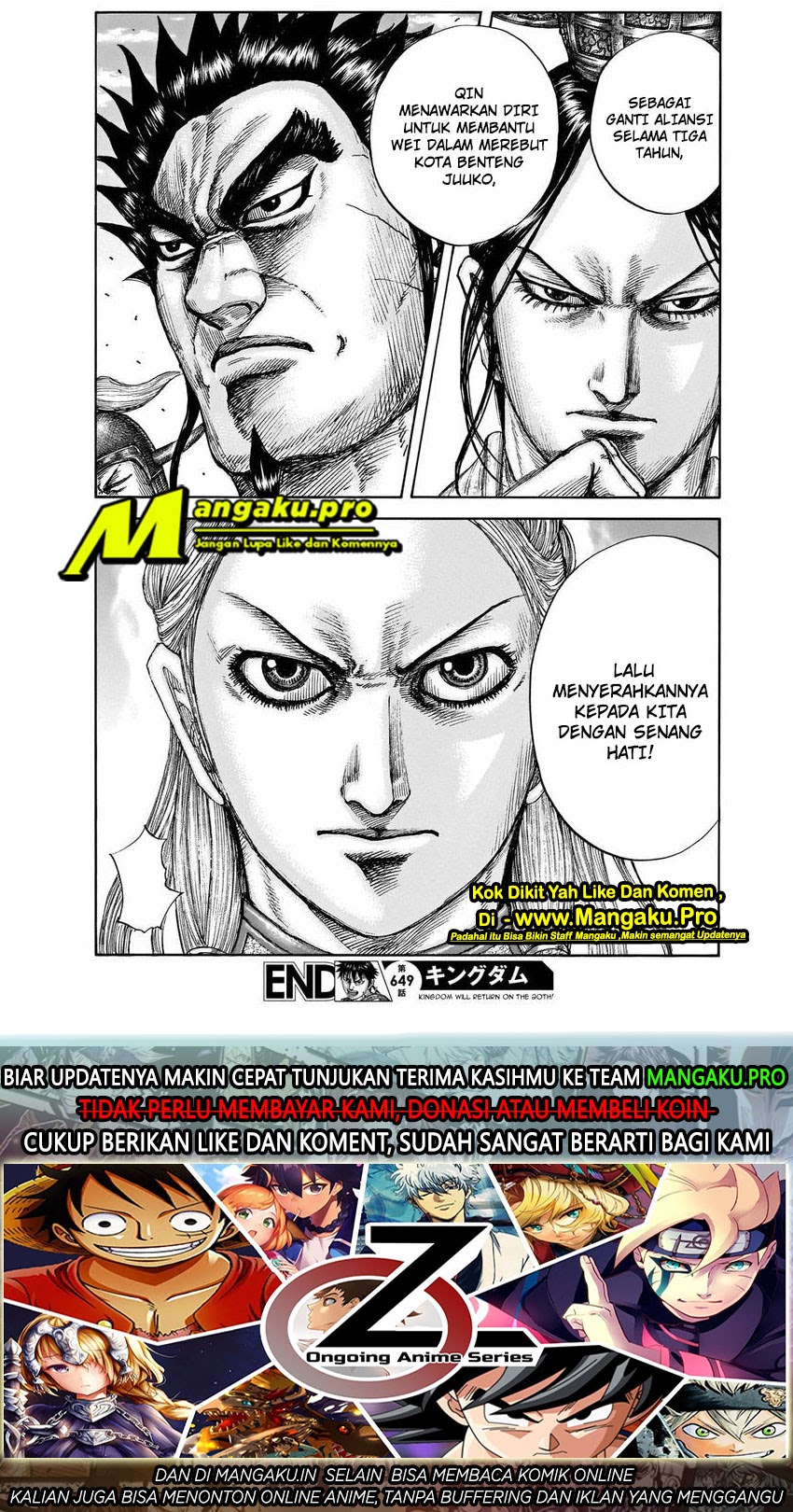 Kingdom Chapter 649 - halaman 19
