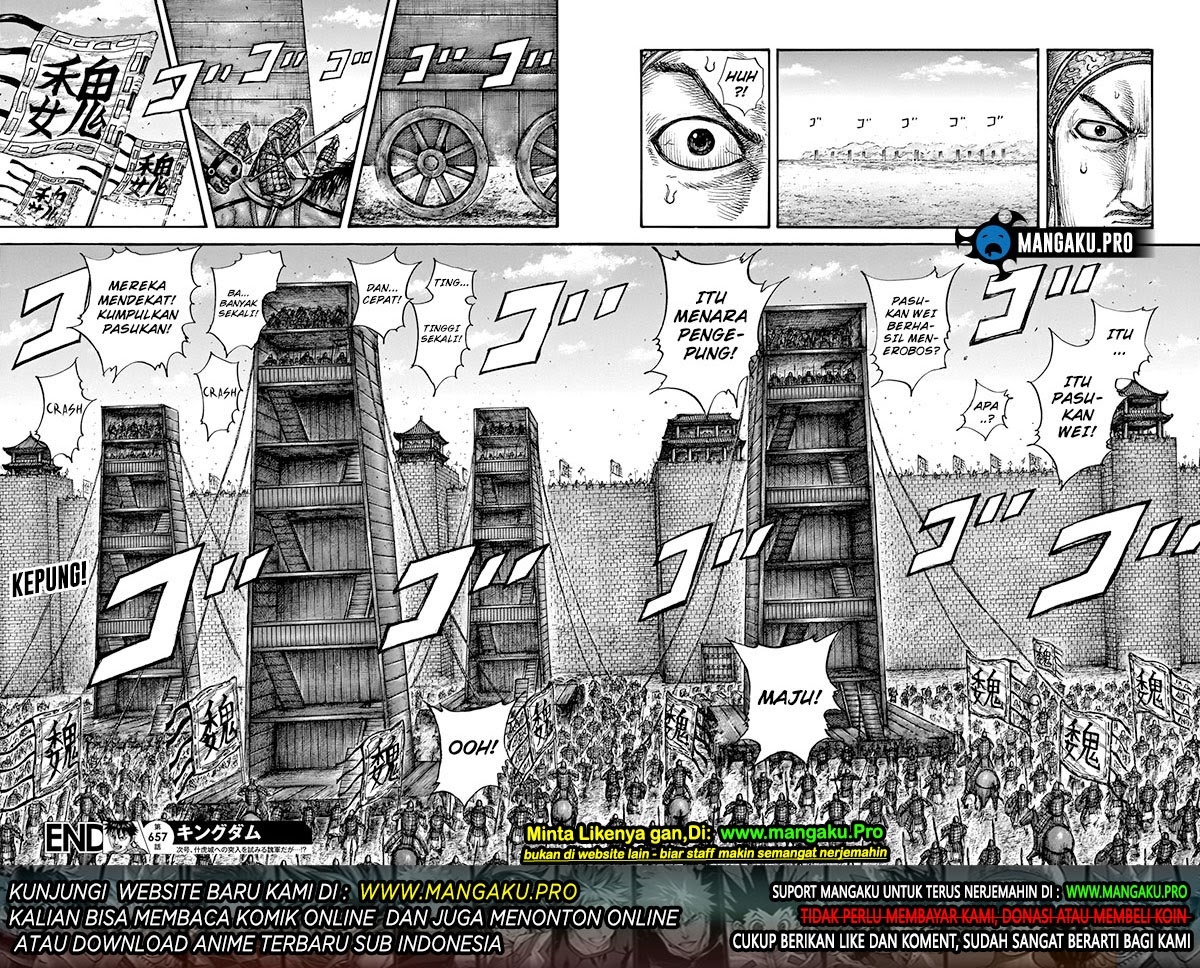Kingdom Chapter 657 - halaman 18