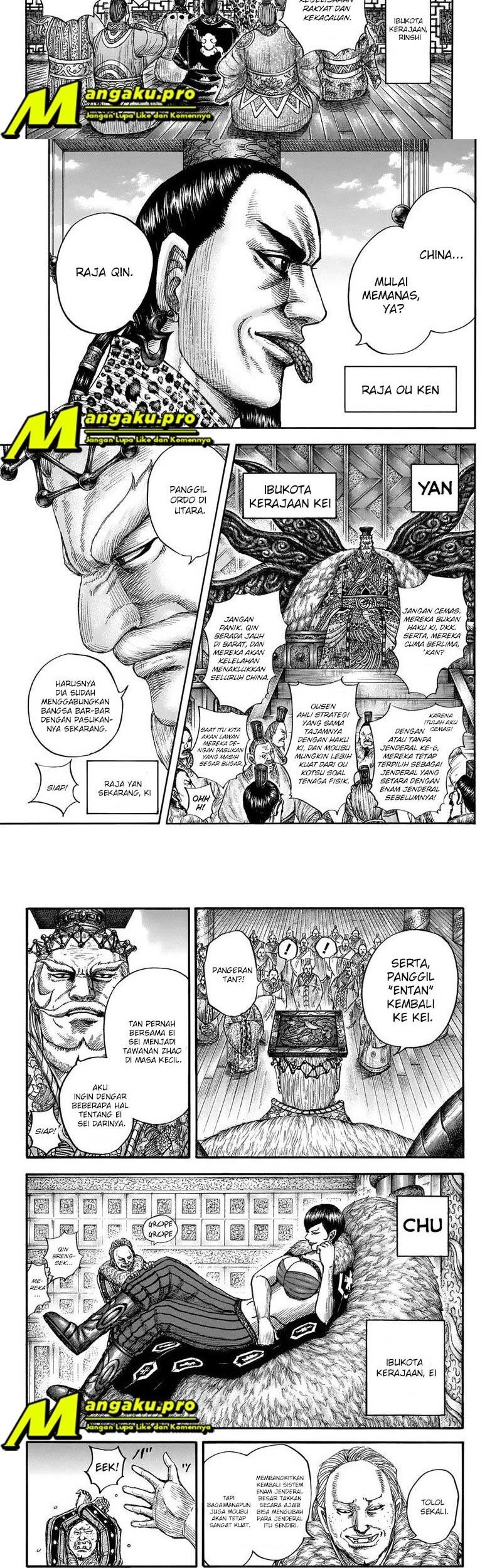Kingdom Chapter 673 - halaman 3