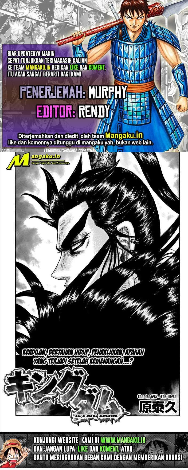 Kingdom Chapter 695 - halaman 1