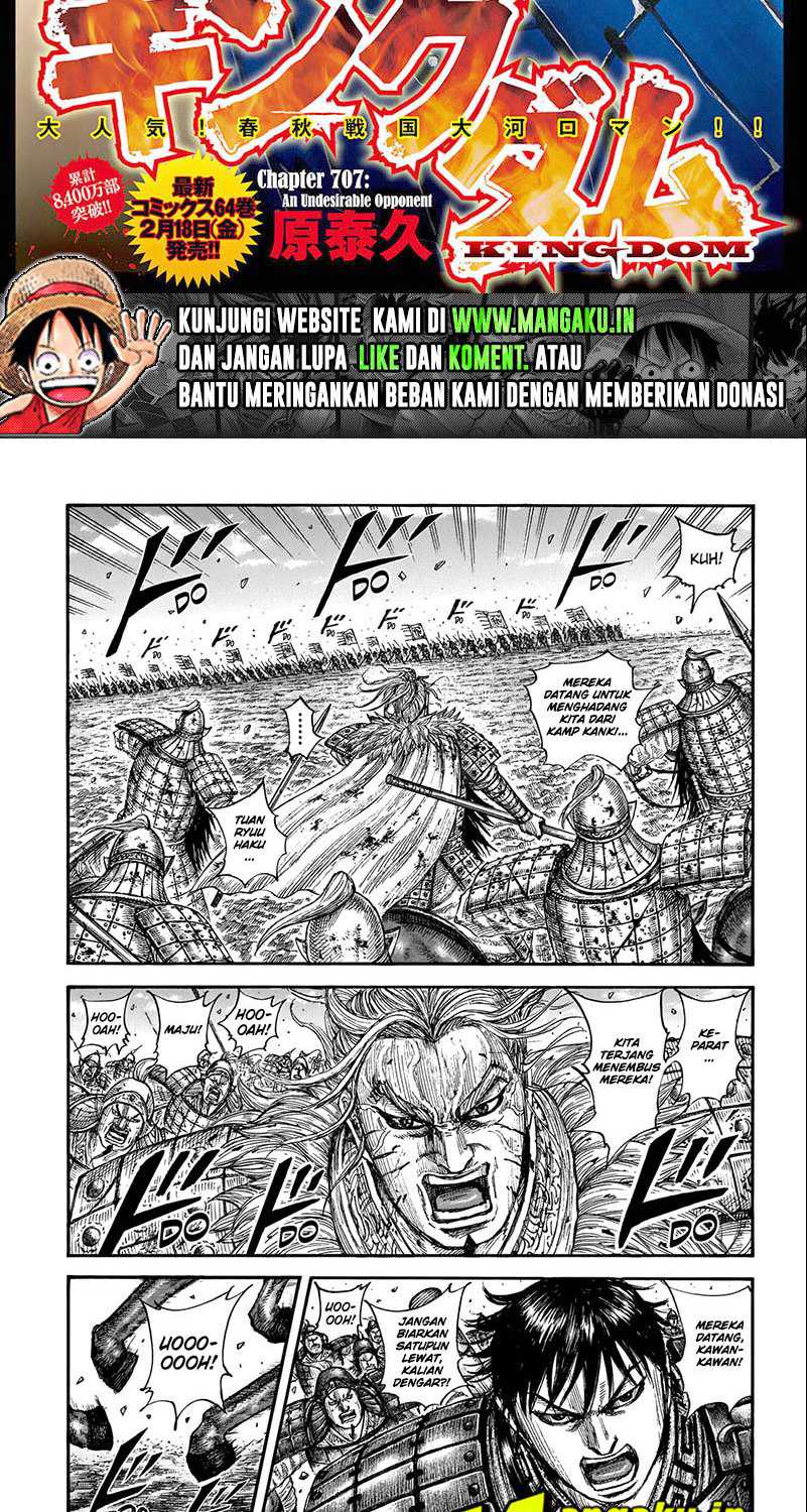 Kingdom Chapter 707 - halaman 2