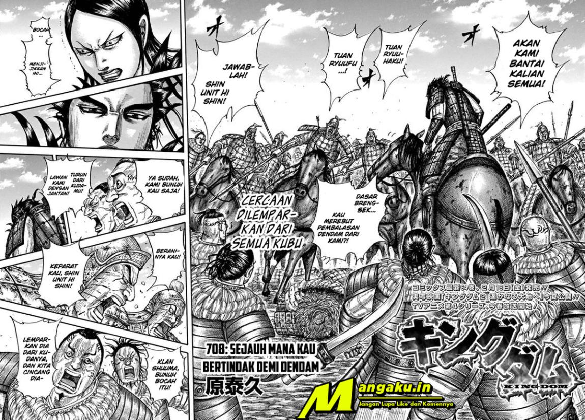 Kingdom Chapter 708 - halaman 2