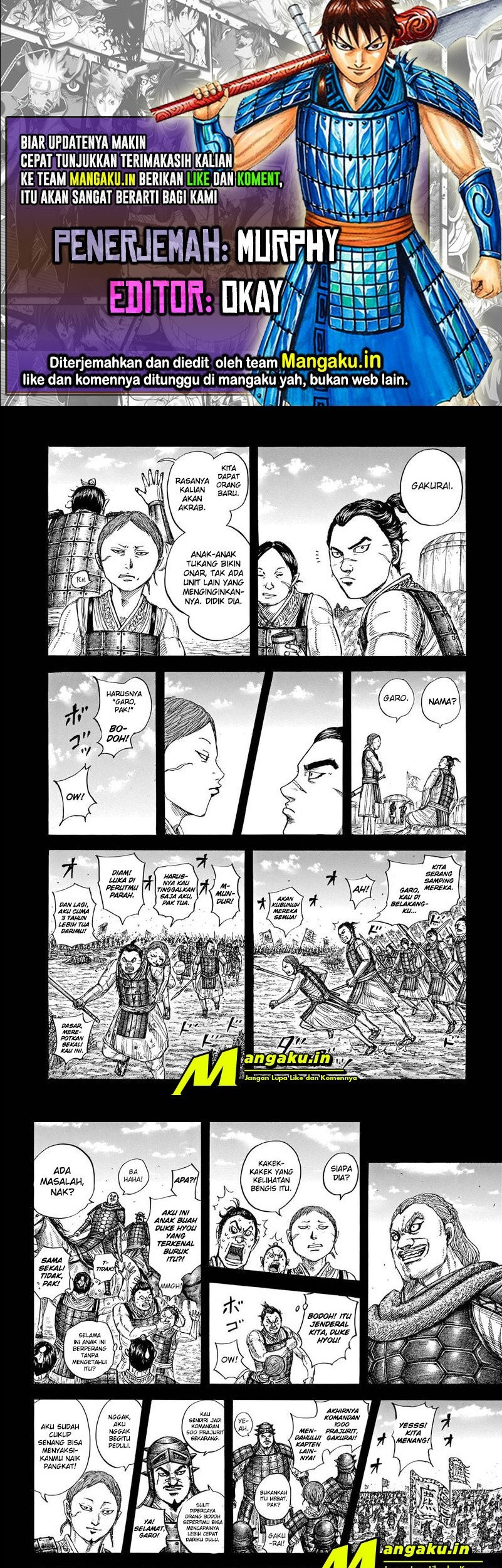 Kingdom Chapter 720 - halaman 1
