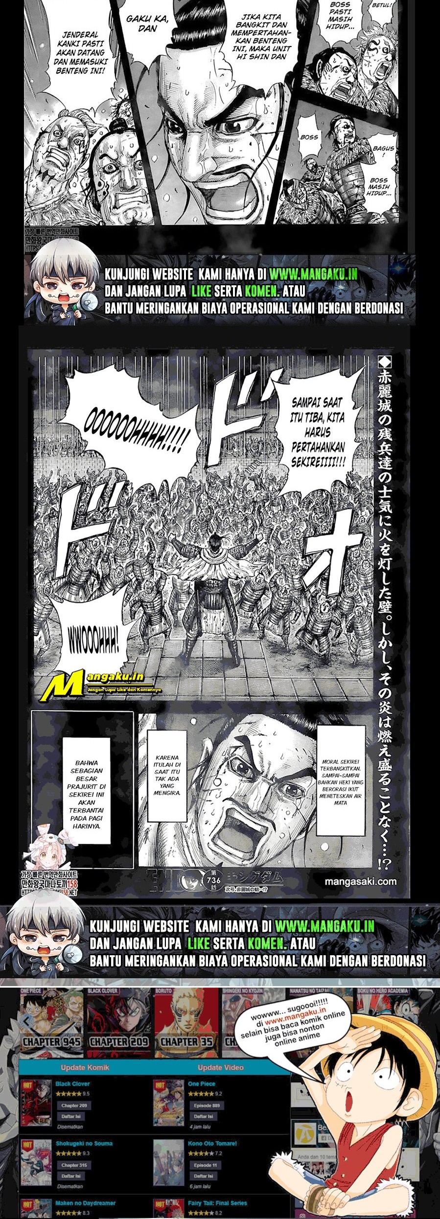 Kingdom Chapter 736 - halaman 10