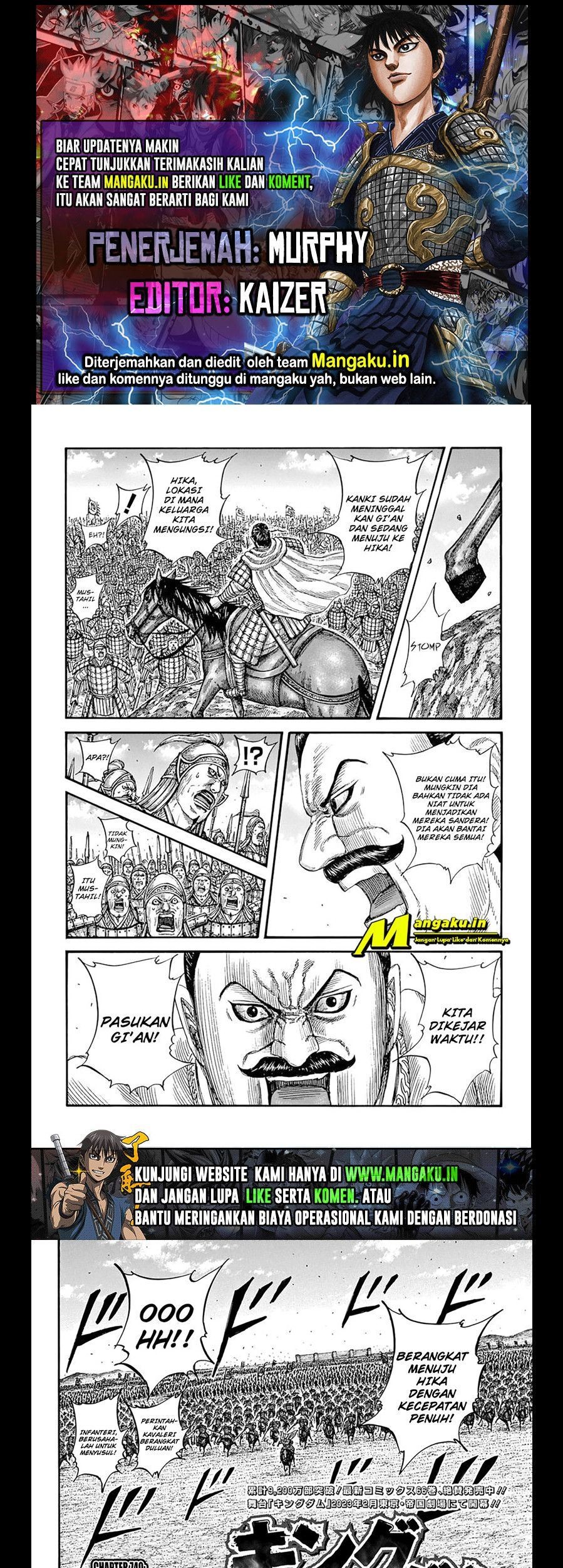 Kingdom Chapter 740 - halaman 1