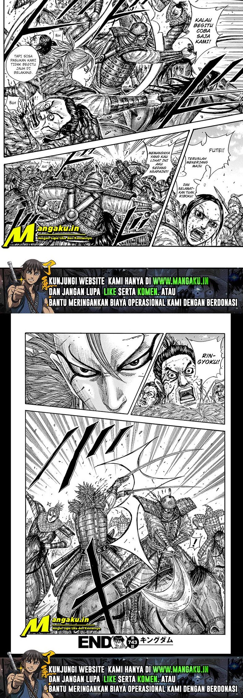 Kingdom Chapter 743 - halaman 10