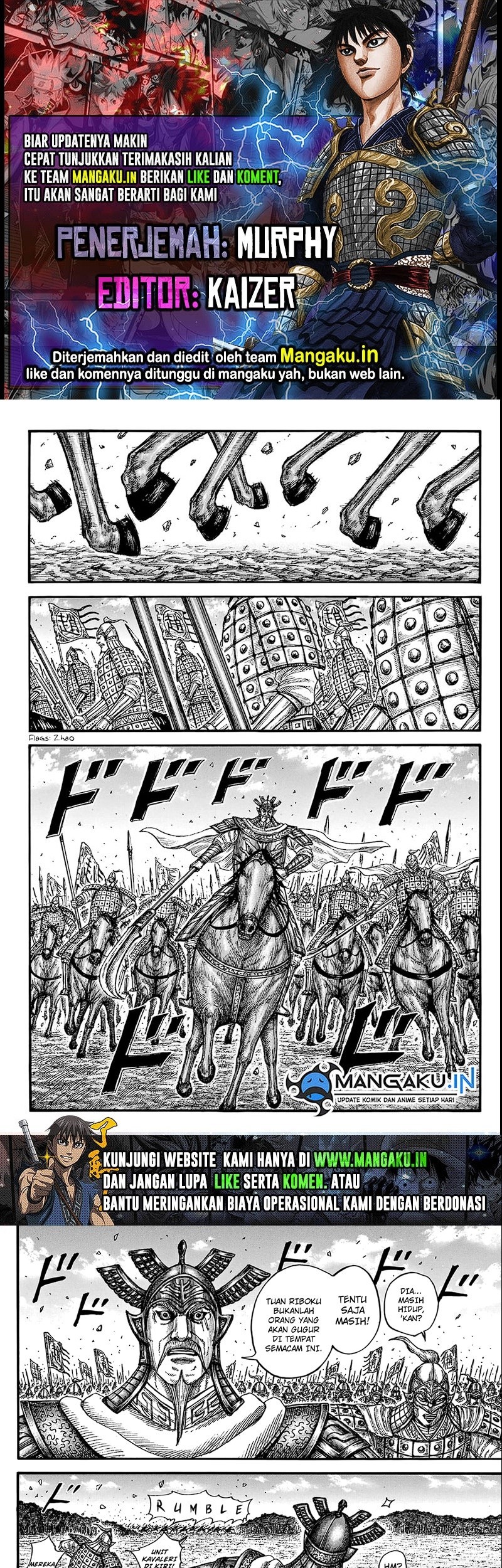 Kingdom Chapter 747 - halaman 1