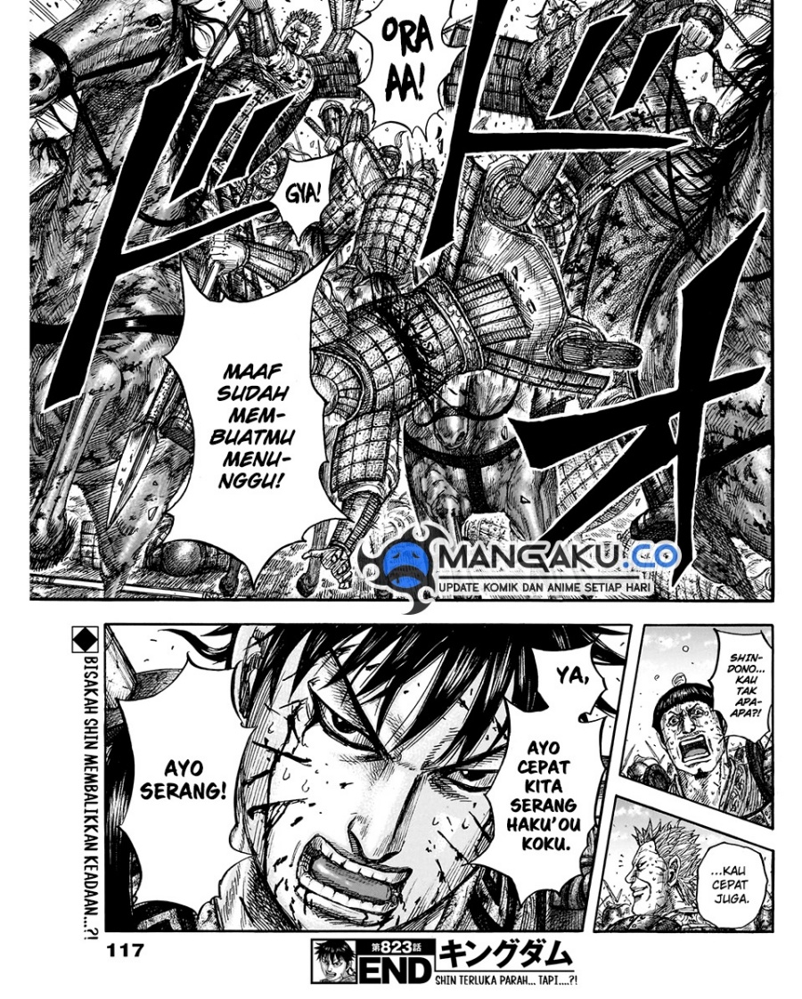 Kingdom Chapter 823 - halaman 21