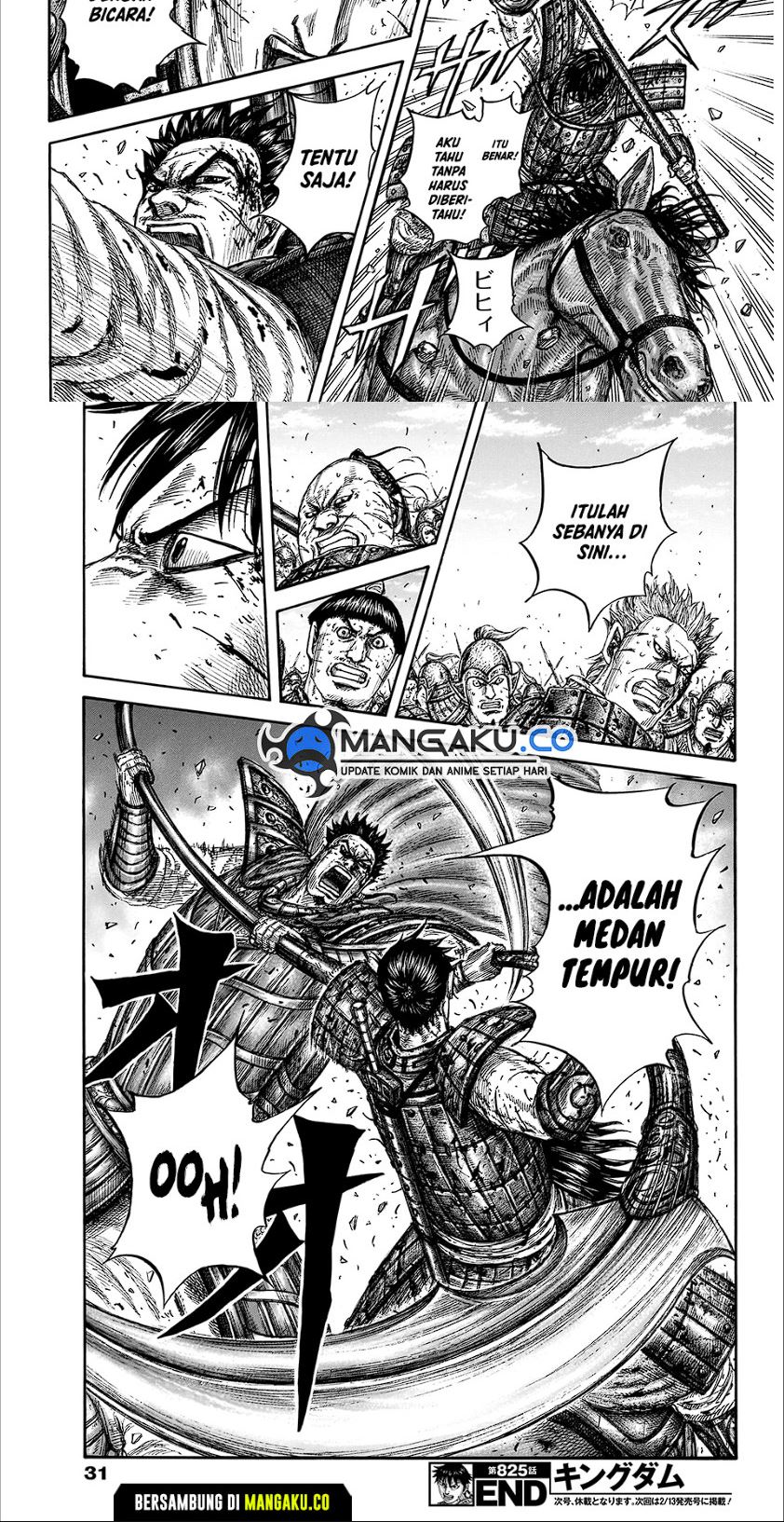 Kingdom Chapter 825 - halaman 15