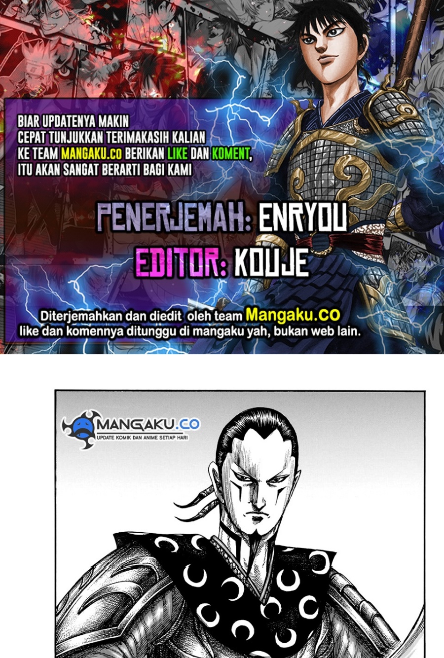 Kingdom Chapter 828 - halaman 1