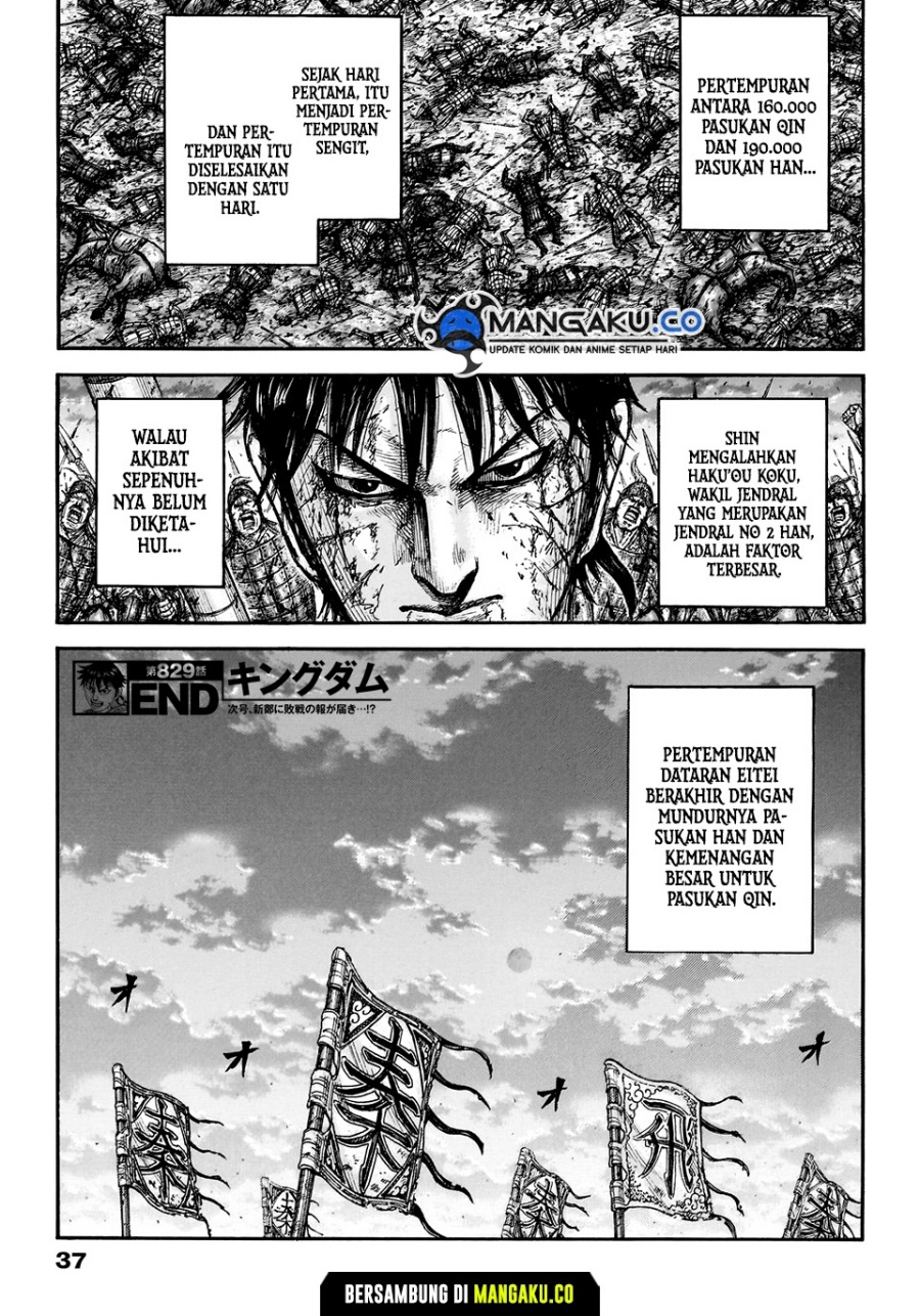 Kingdom Chapter 829 - halaman 21