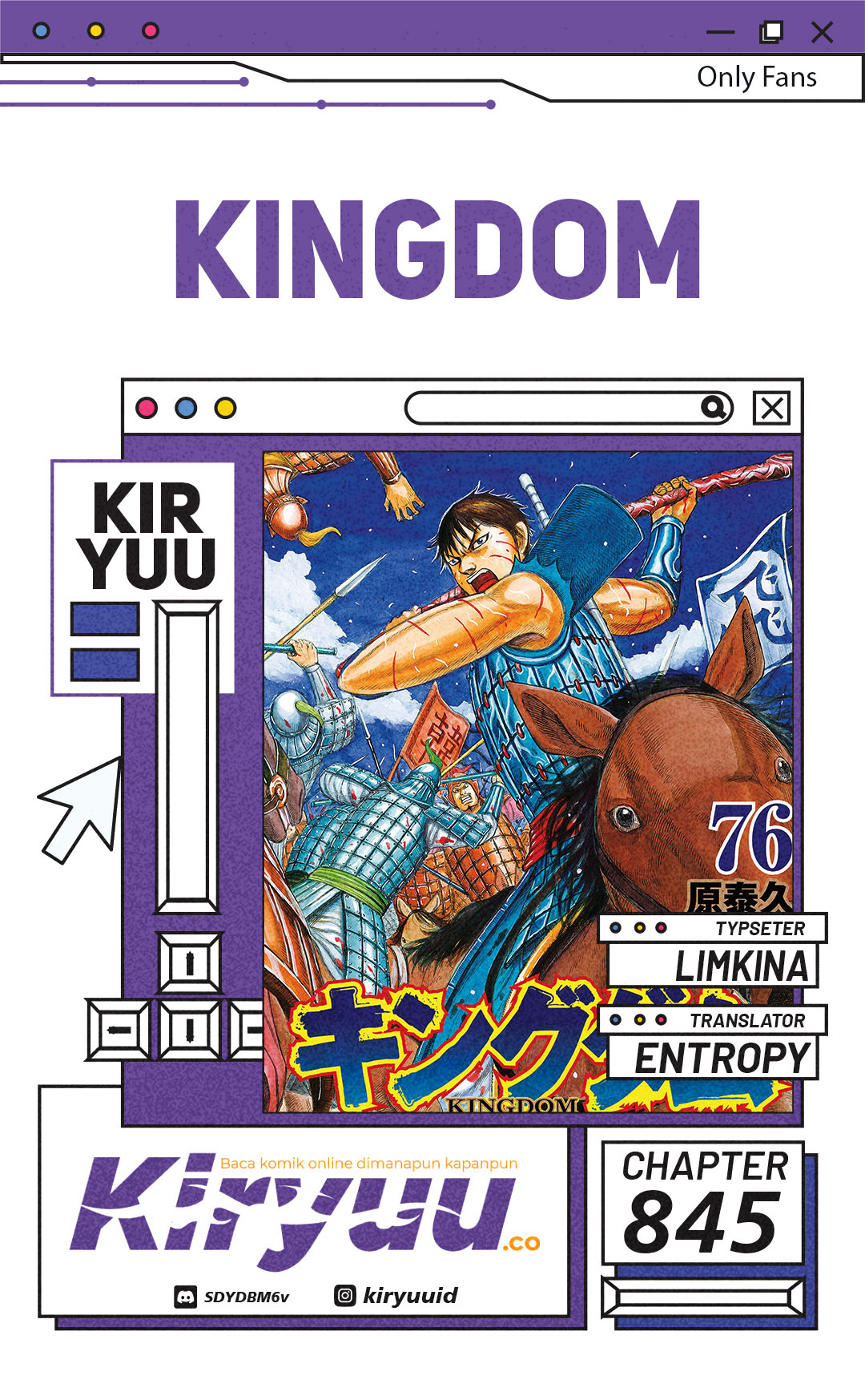 Kingdom Chapter 845 - halaman 1