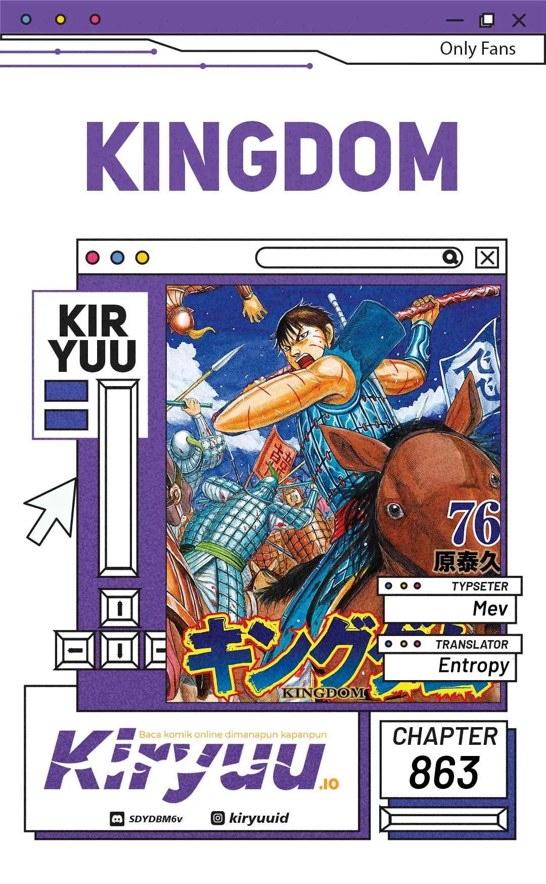 Kingdom Chapter 863 - halaman 1