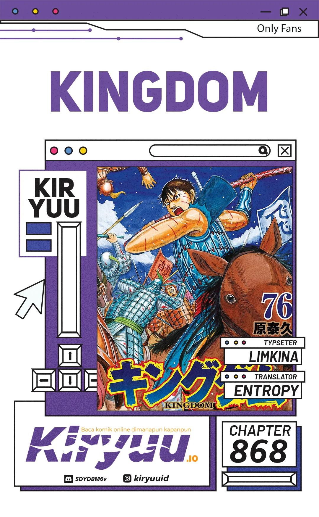 Kingdom Chapter 868 - halaman 1