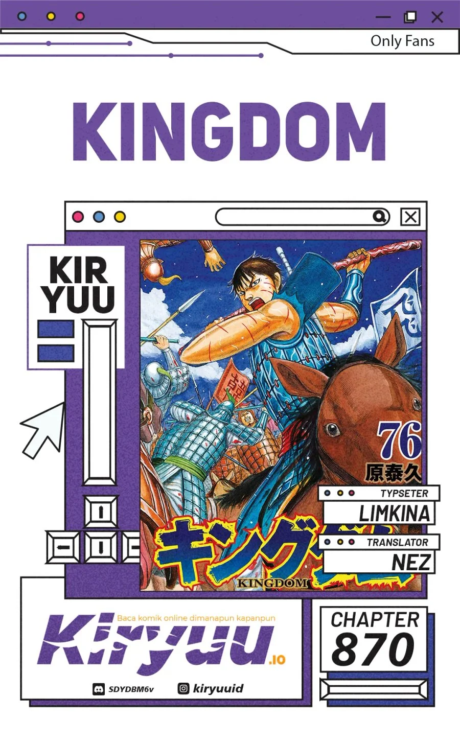 Kingdom Chapter 870 - halaman 1