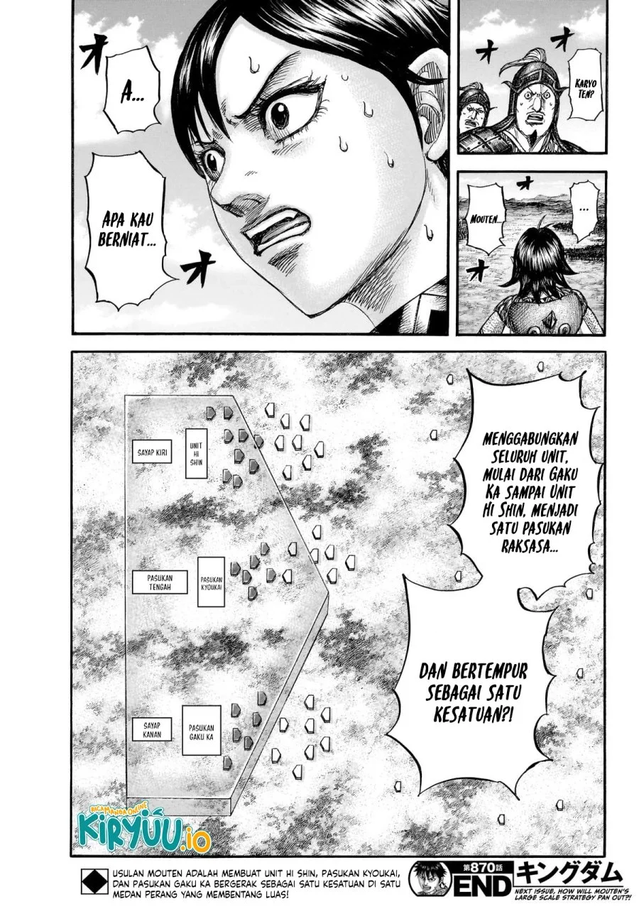 Kingdom Chapter 870 - halaman 20