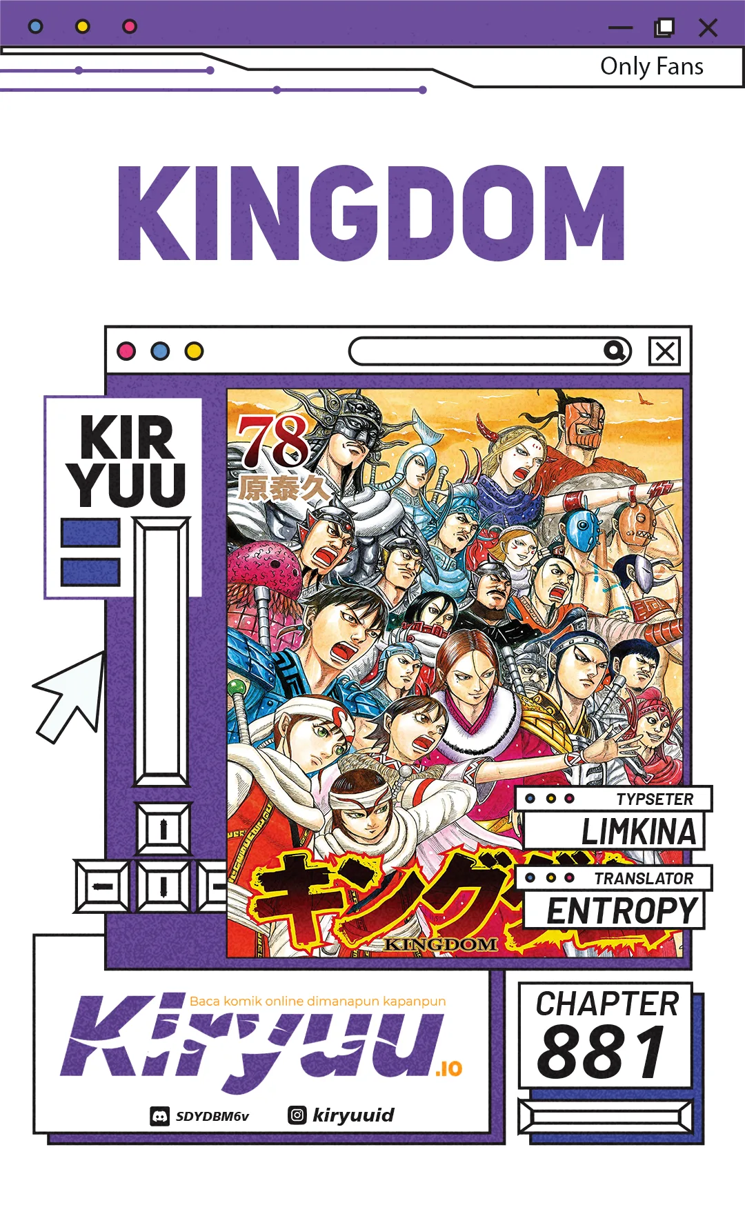 Kingdom Chapter 881 - halaman 1