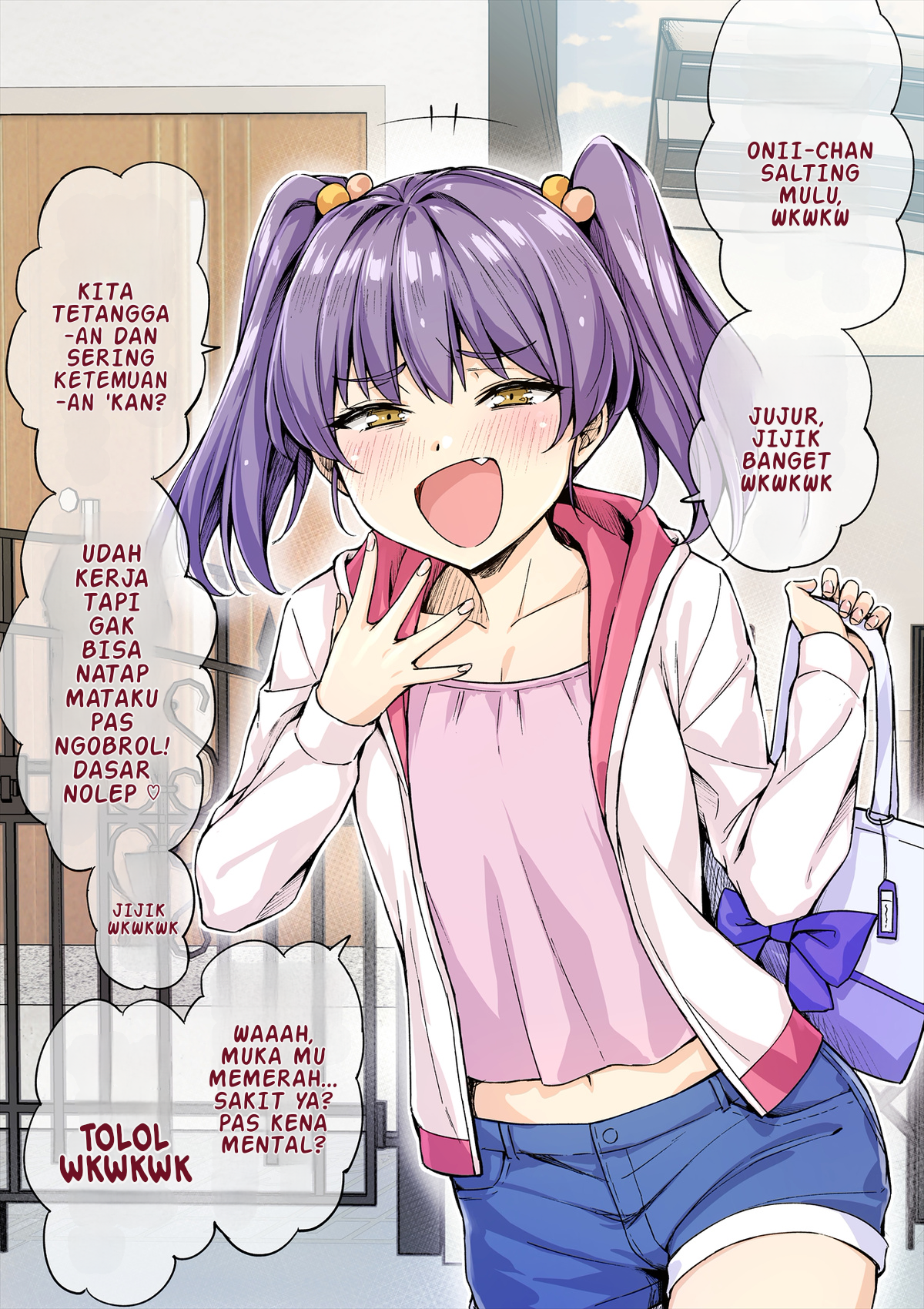 Kinjo no Mesugaki-chan ni Aoraremakutta Kekka (Official Colored) Chapter 0 - halaman 1