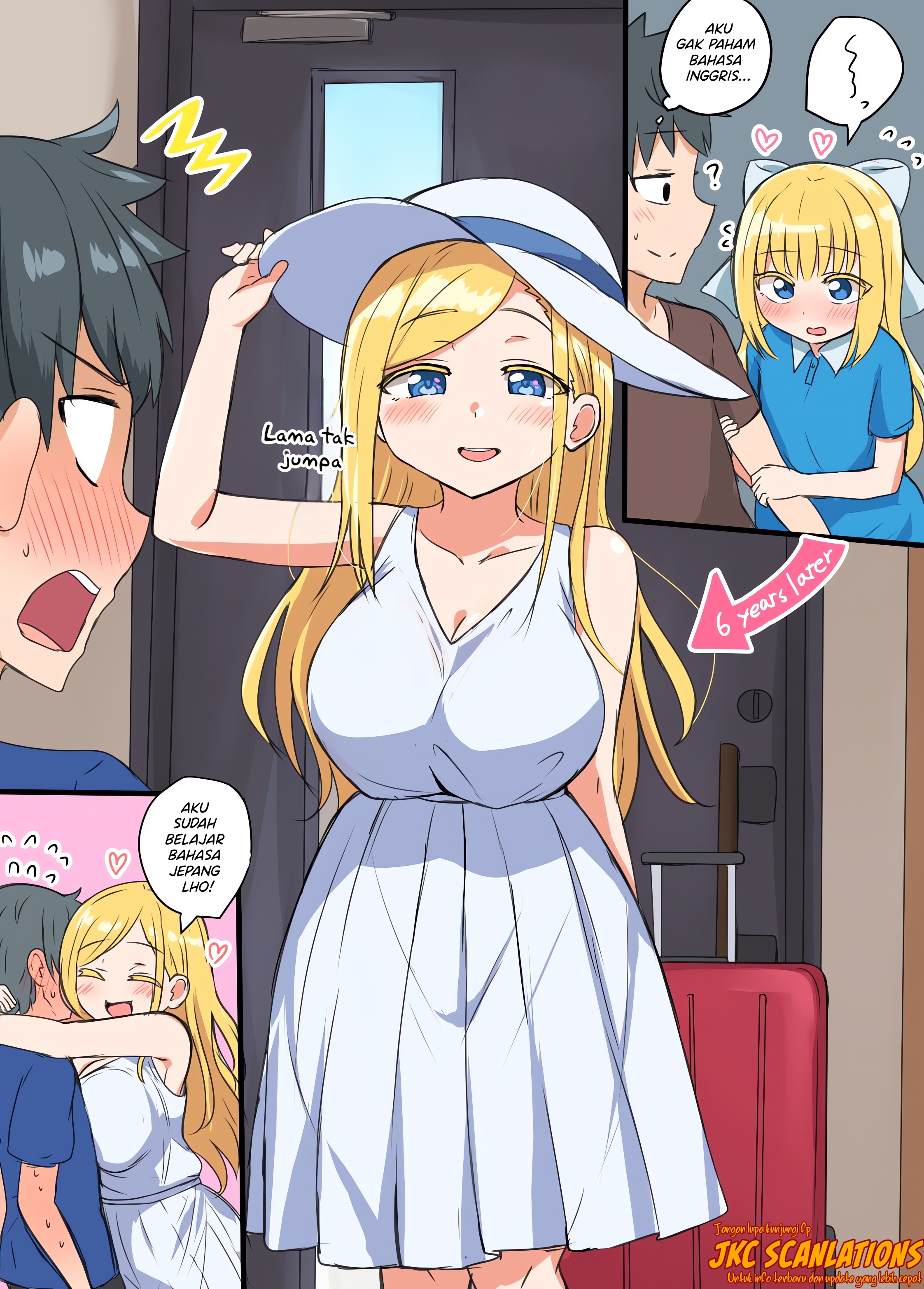 Kinpatsu no osananajimi ga seicho shite sunen-buri ni ai ni kita hanashi Chapter 0 - halaman 1