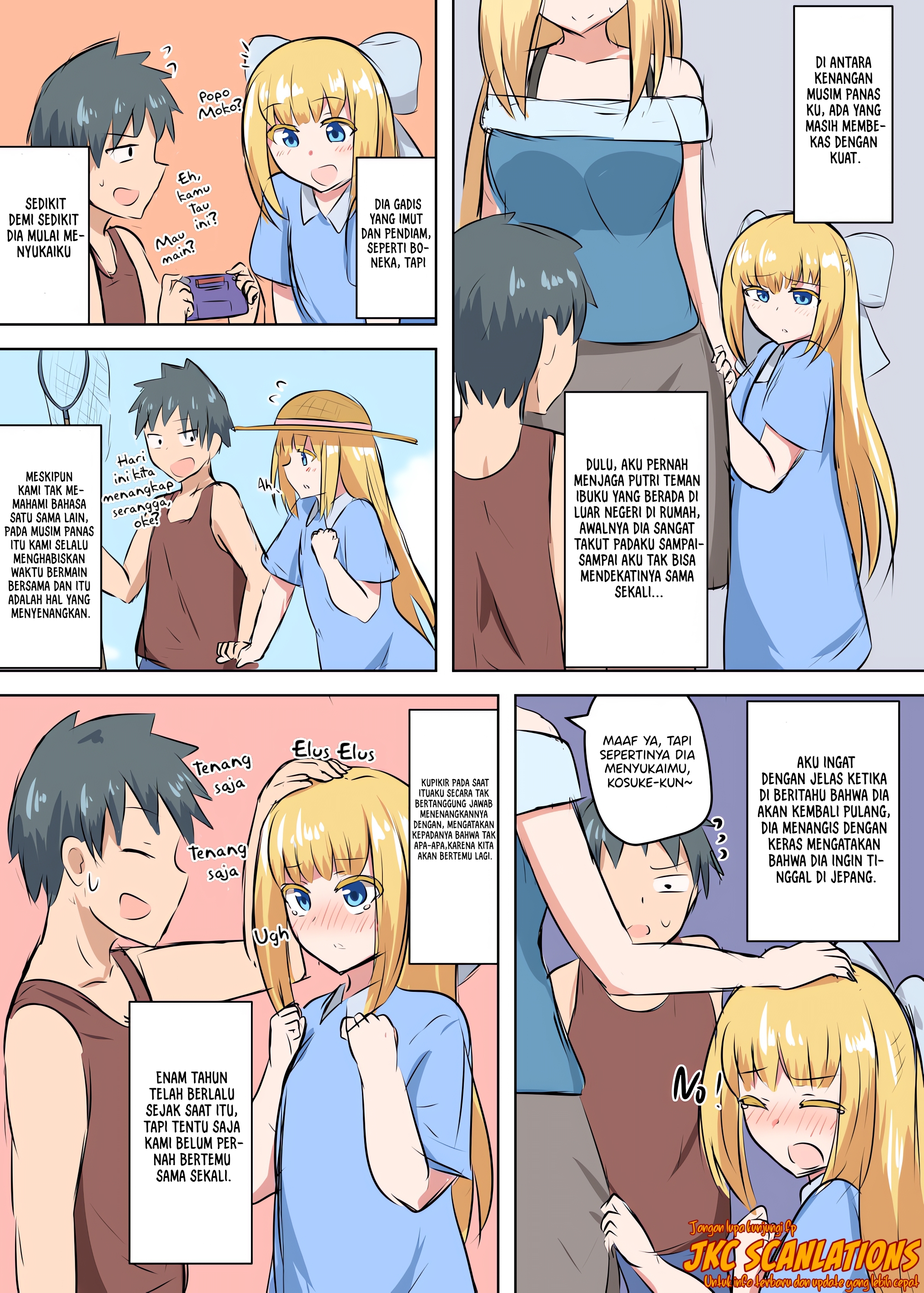 Kinpatsu no osananajimi ga seicho shite sunen-buri ni ai ni kita hanashi Chapter 0 - halaman 2