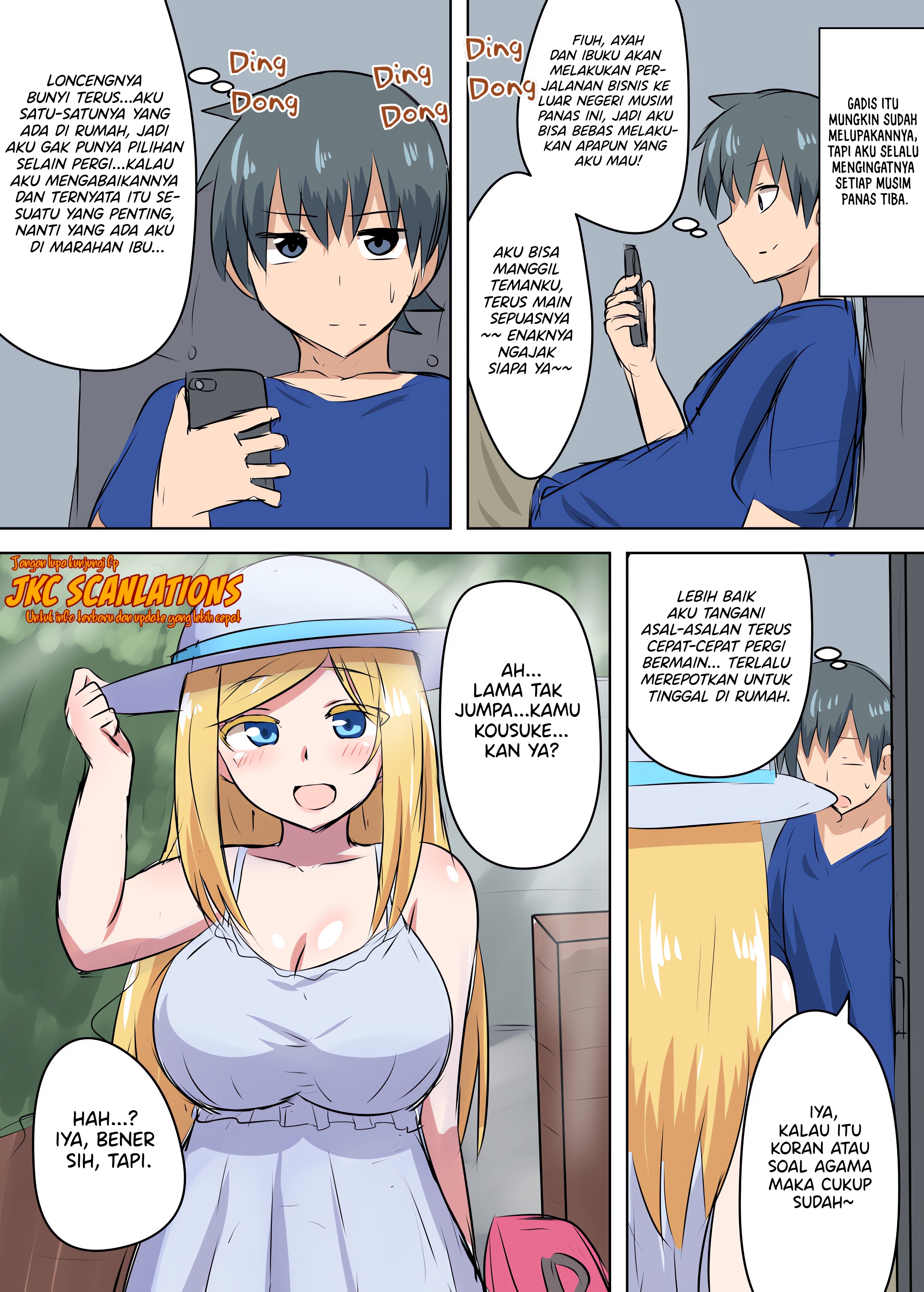 Kinpatsu no osananajimi ga seicho shite sunen-buri ni ai ni kita hanashi Chapter 0 - halaman 3