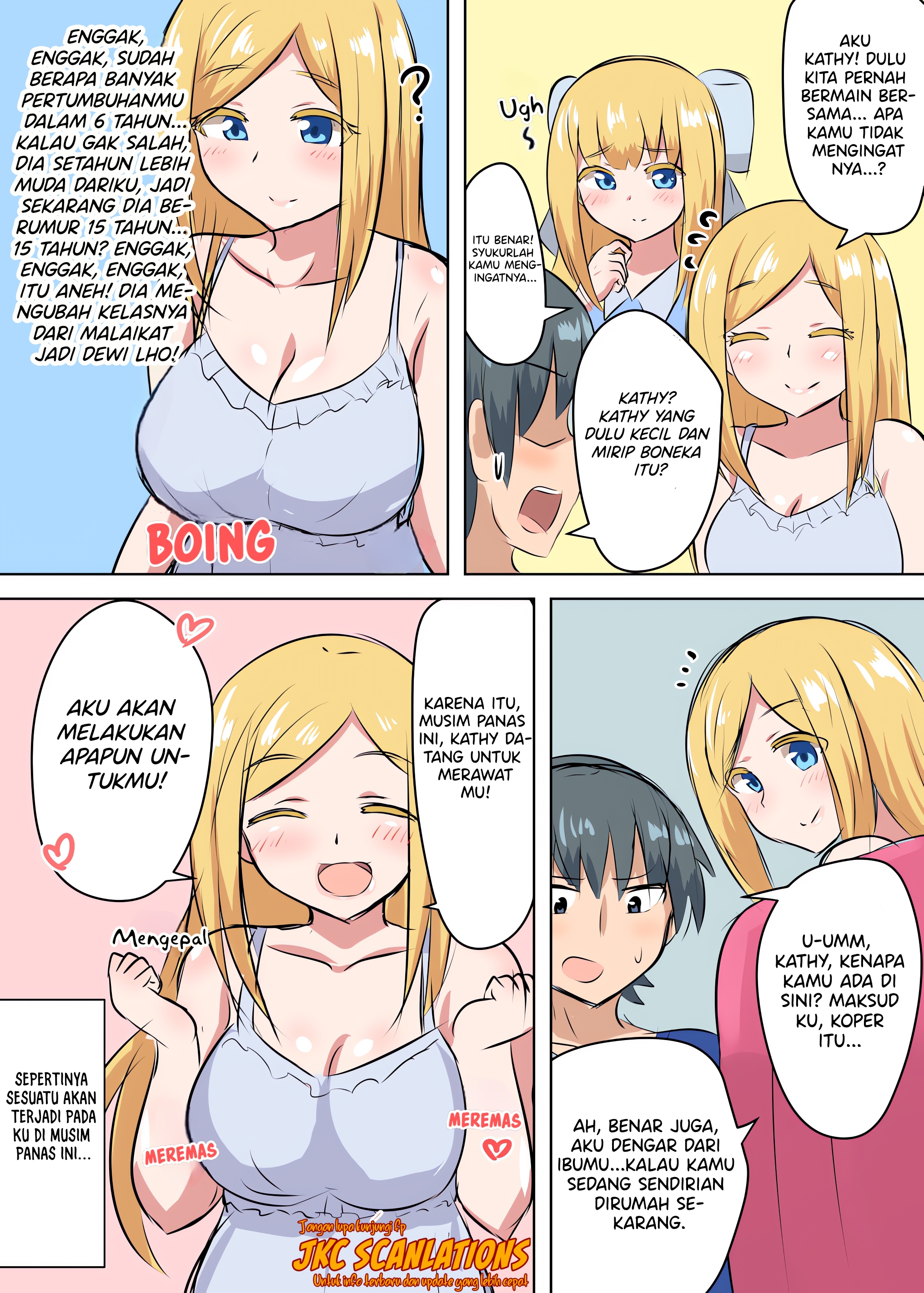 Kinpatsu no osananajimi ga seicho shite sunen-buri ni ai ni kita hanashi Chapter 0 - halaman 5