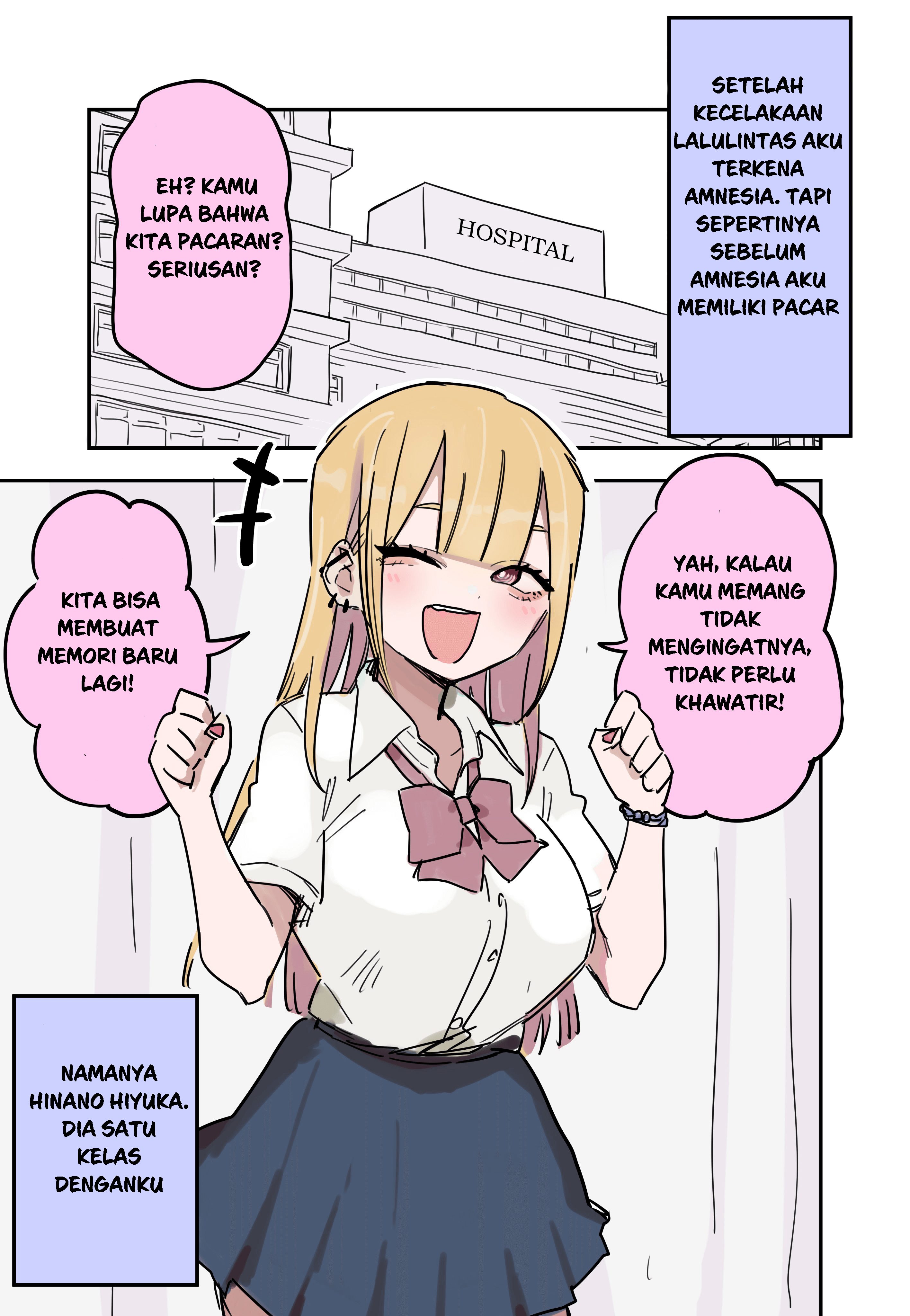 Kioku Soushitsu wo Ii Koto ni Icha Icha Shitekuru Dekiai Gyaru Chapter 0 - halaman 1
