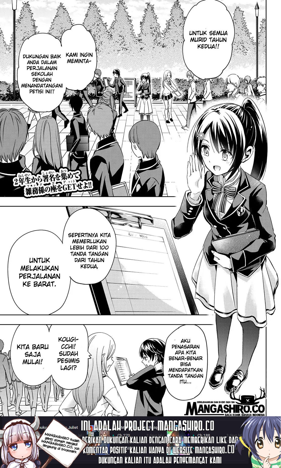 Kishuku Gakkou no Juliet Chapter 100 - halaman 3