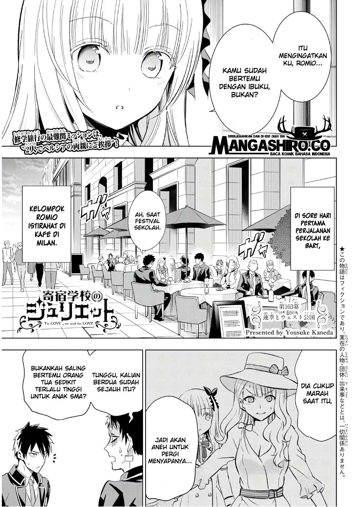 Kishuku Gakkou no Juliet Chapter 103 - halaman 3