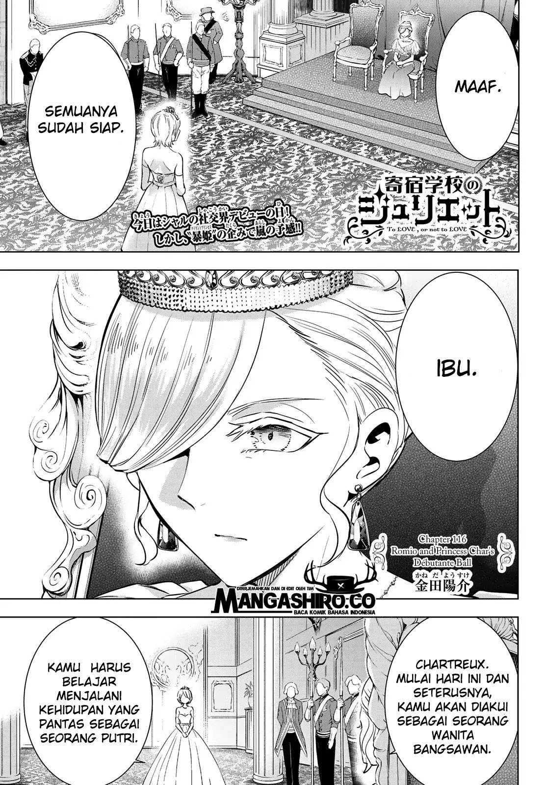 Kishuku Gakkou no Juliet Chapter 116 - halaman 1