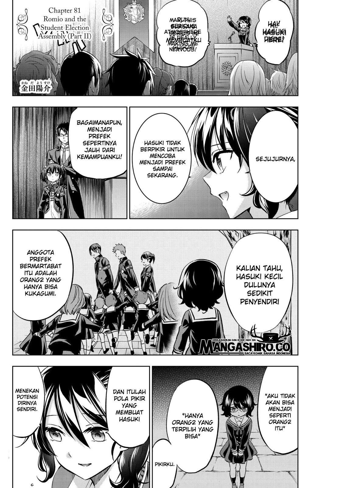 Kishuku Gakkou no Juliet Chapter 81 - halaman 3