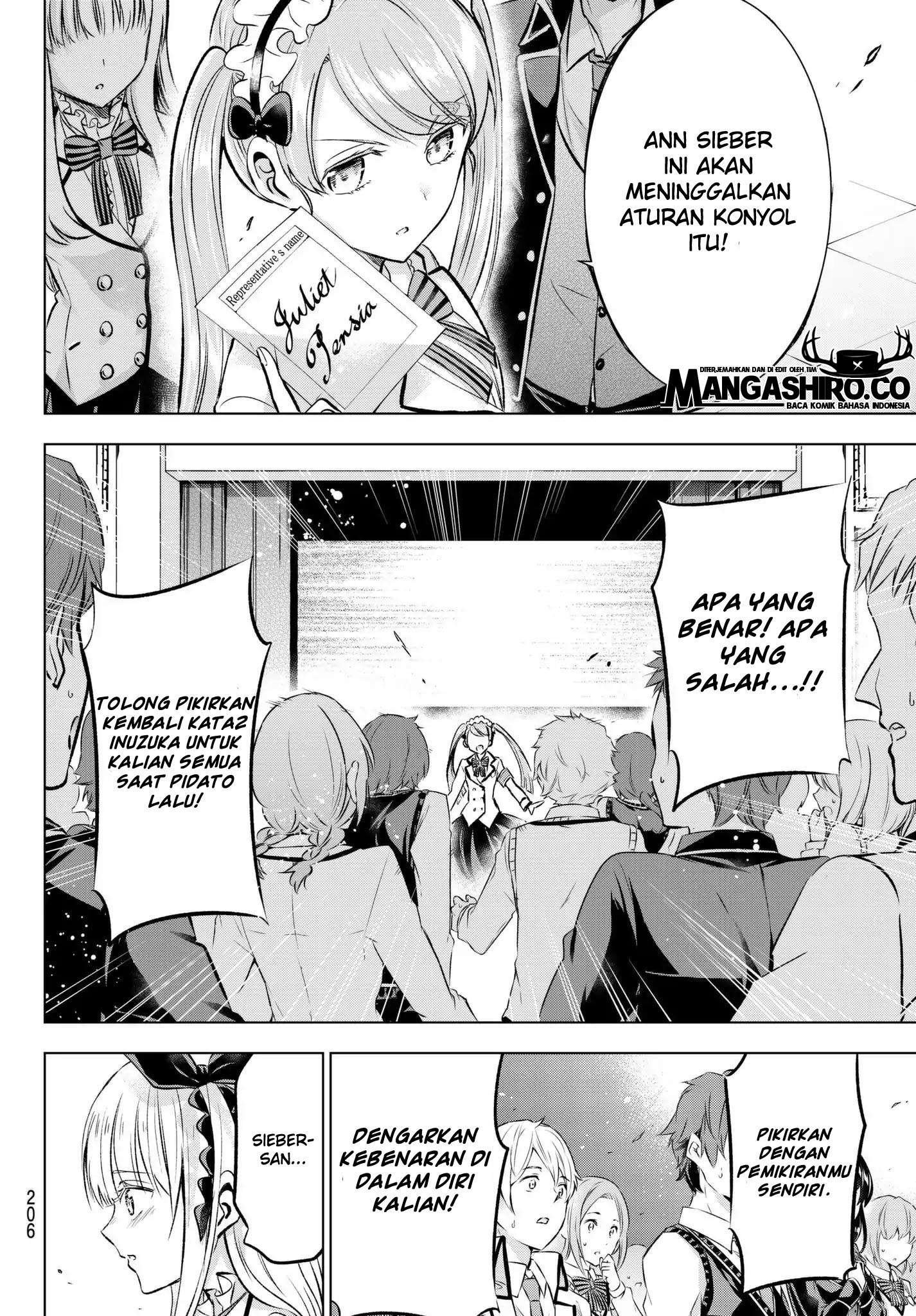 Kishuku Gakkou no Juliet Chapter 89 - halaman 9