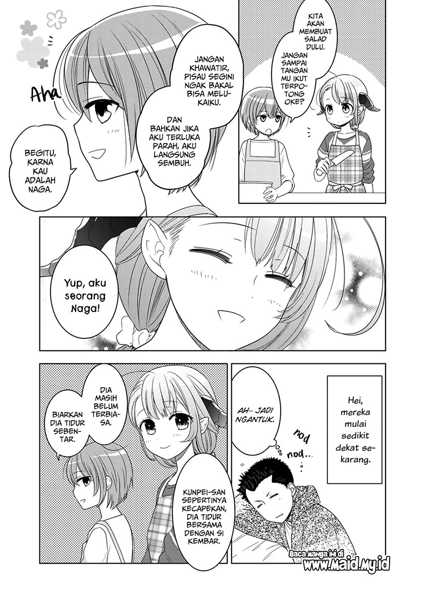 Kitaku Tochuu de Yome to Musume ga Dekita n dakedo, Dragon datta. Chapter 8 - halaman 1