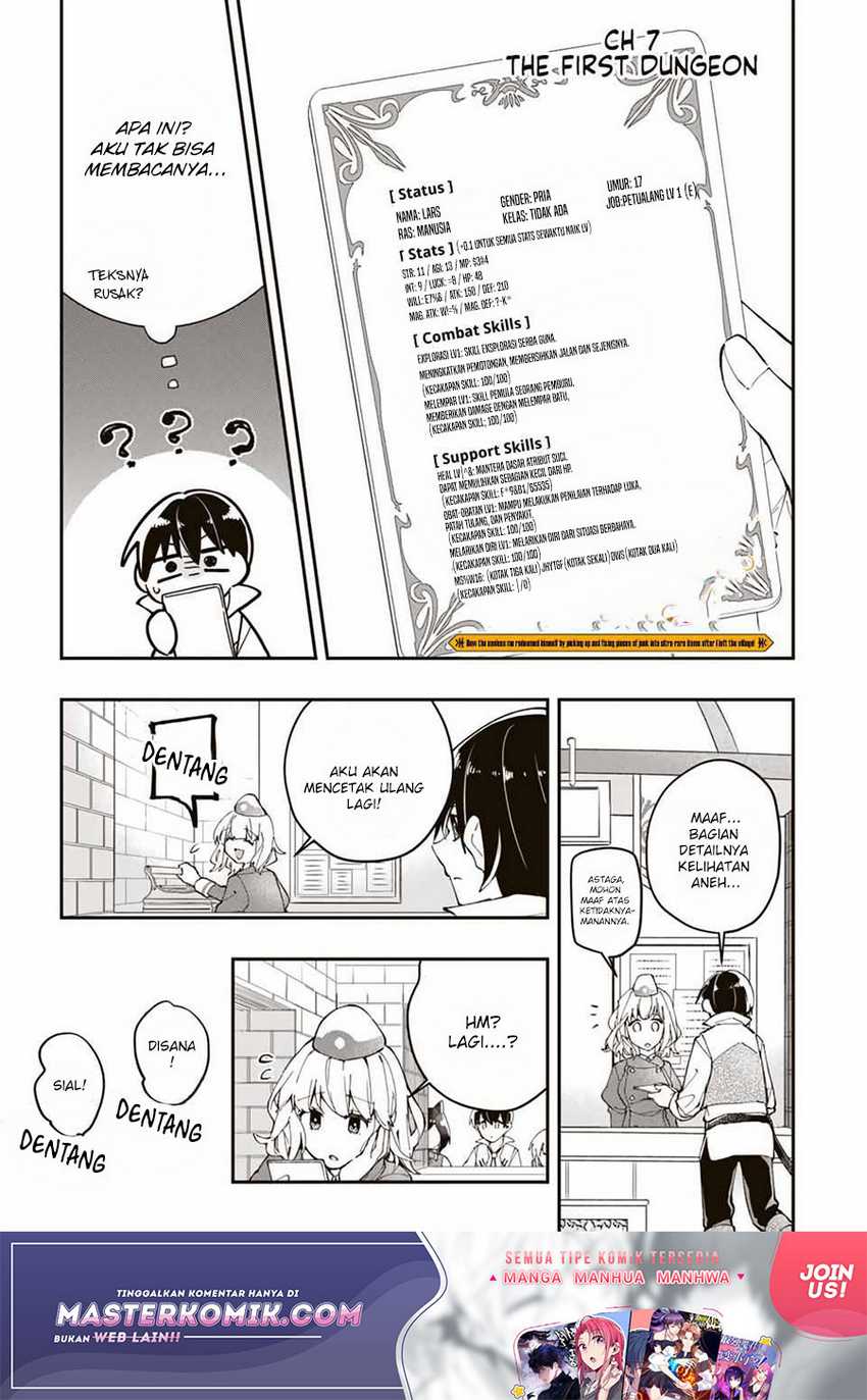 Kiwameta Heel ga Subete wo Iyasu! – Mura de Muyou ni natta Boku wa, Hirotta Gomi wo Geki Rare Item ni Shuuzen shite Nariagaru Chapter 7 - halaman 2