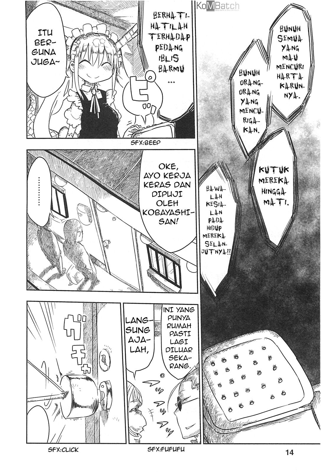 Kobayashi-san Chi no Maid Dragon Chapter 2 - halaman 14