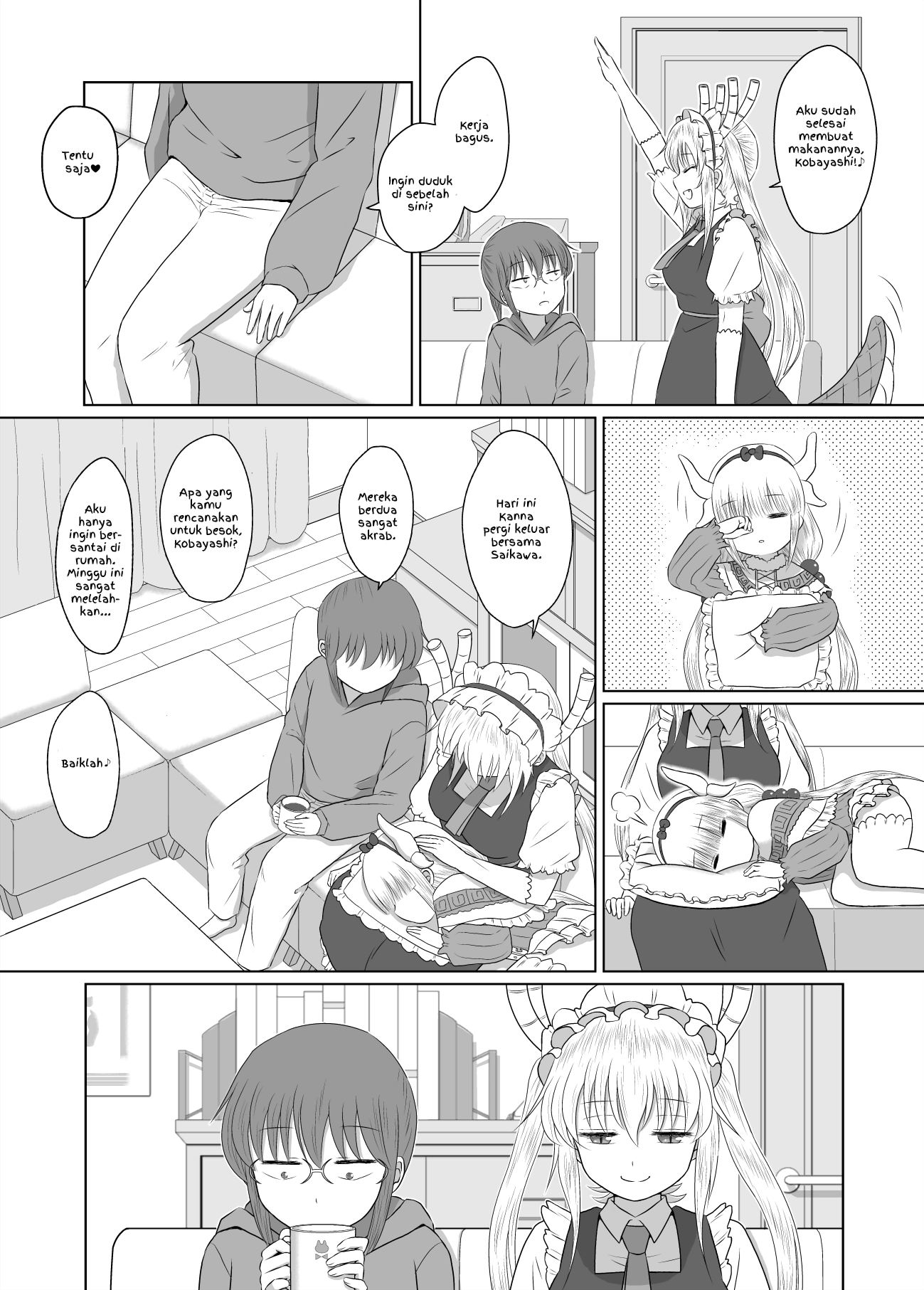 Kobayashi-san Chi no Maid Dragon - Don't Call Me Chorogon: Expressing Your Love is Important. (Doujinshi) Chapter 0 - halaman 4