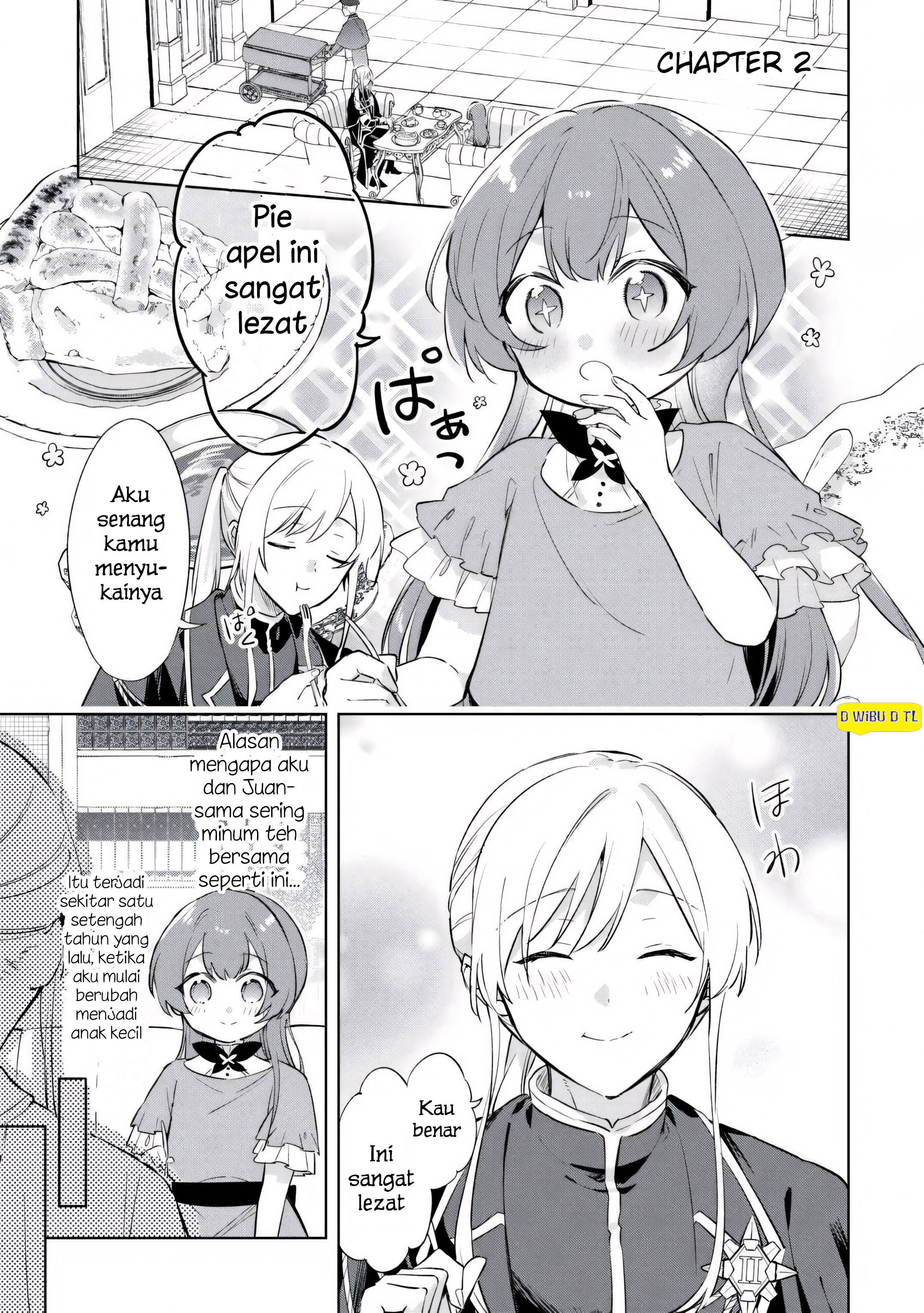 Kodomo Atsukai Shinaide Kudasai! - Youjoka Shichatta Kanpeki Shukujo wa, Kishi Danchou ni Amayakasareru Chapter 2 - halaman 1