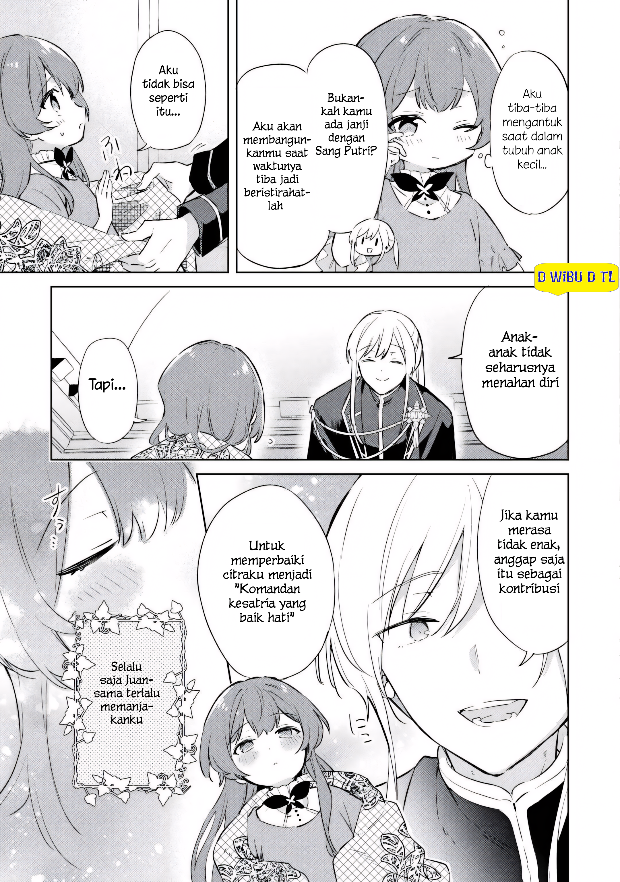 Kodomo Atsukai Shinaide Kudasai! - Youjoka Shichatta Kanpeki Shukujo wa, Kishi Danchou ni Amayakasareru Chapter 2 - halaman 23