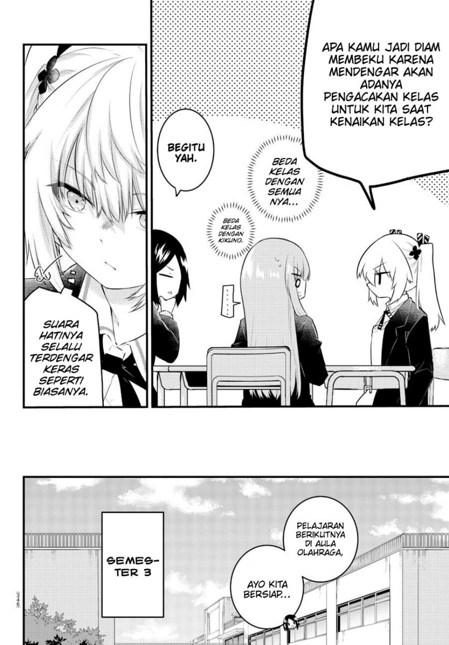 Koe ga Dasenai Shoujo wa "Kanojo ga Yasashisugiru" to Omotteiru Chapter 130 - halaman 3