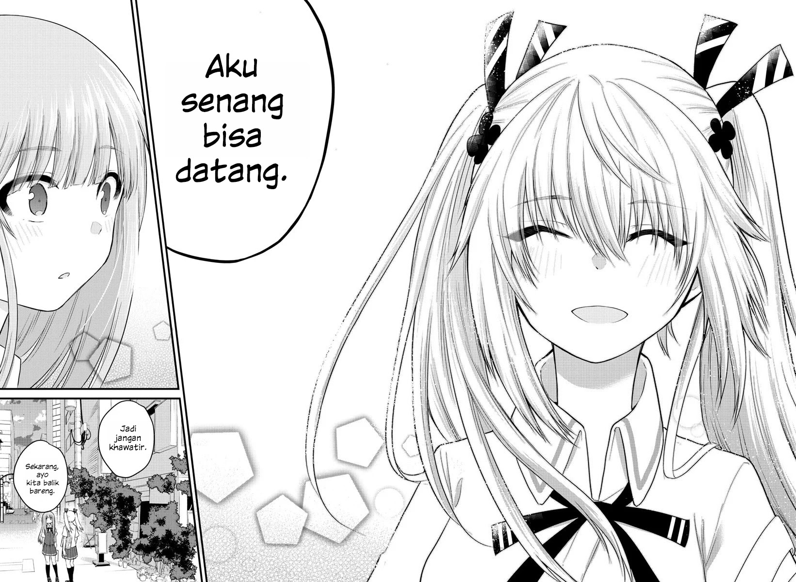 Koe ga Dasenai Shoujo wa "Kanojo ga Yasashisugiru" to Omotteiru Chapter 14 - halaman 1