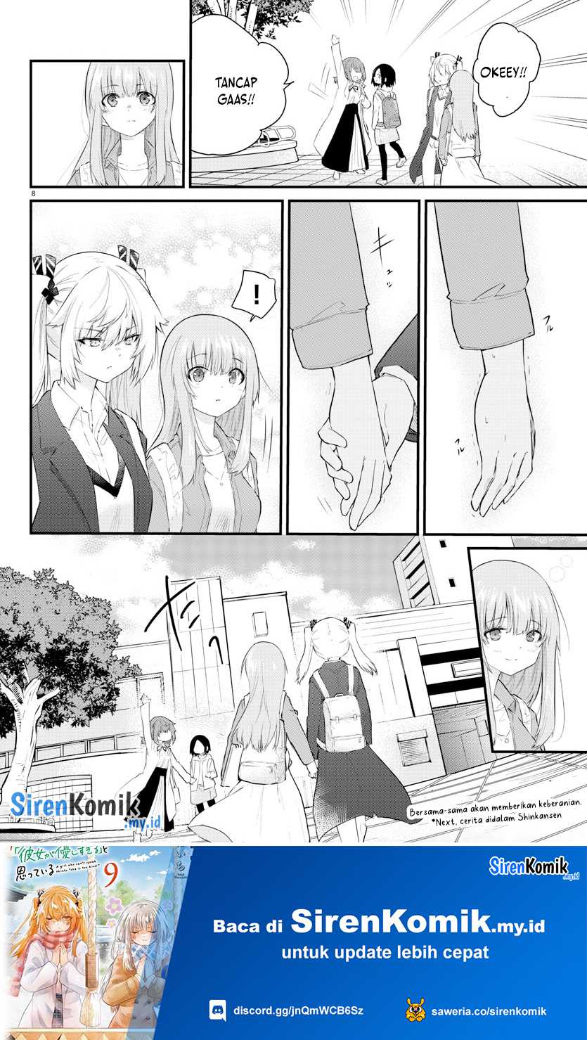 Koe ga Dasenai Shoujo wa "Kanojo ga Yasashisugiru" to Omotteiru Chapter 158 - halaman 9