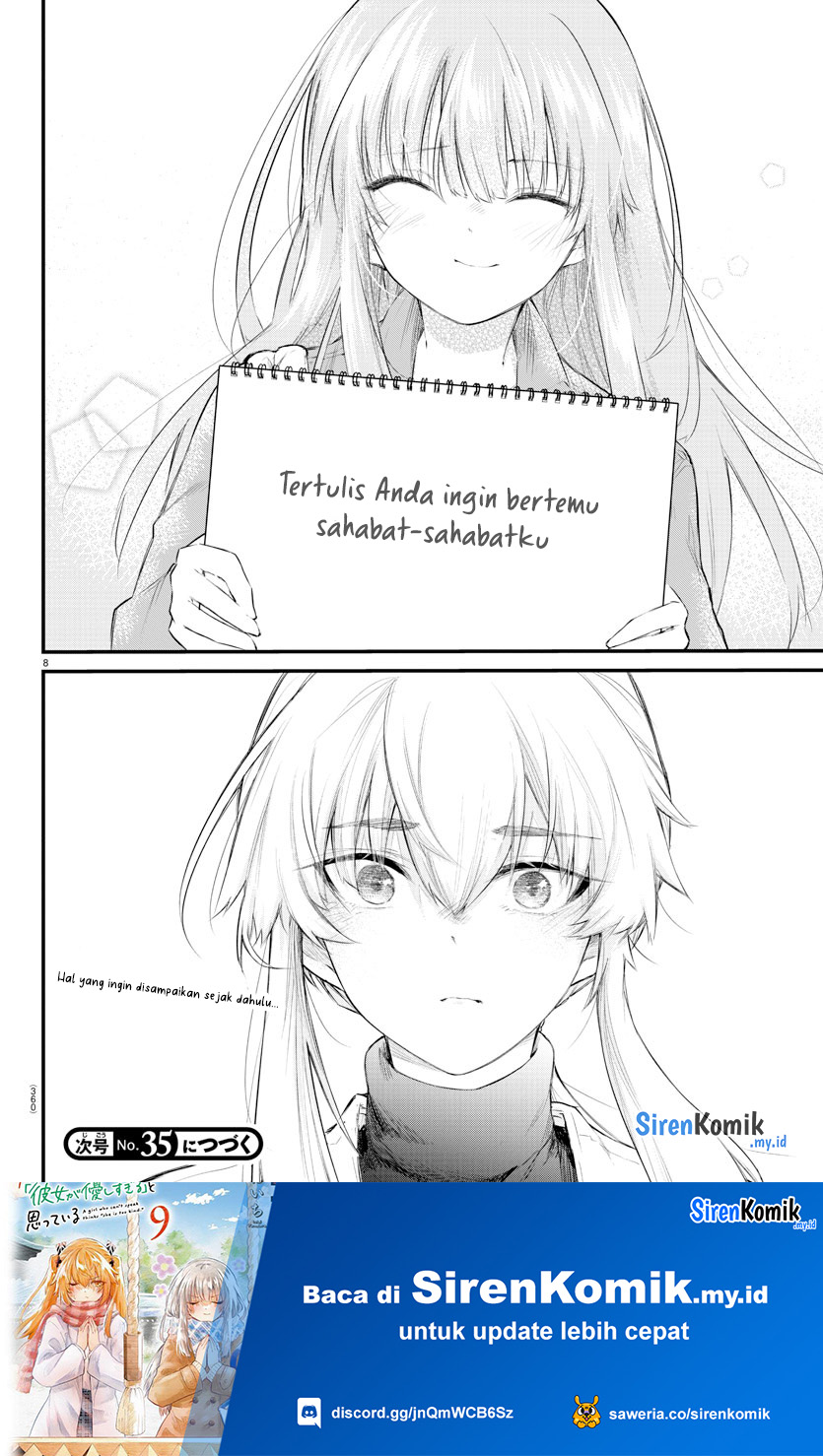 Koe ga Dasenai Shoujo wa "Kanojo ga Yasashisugiru" to Omotteiru Chapter 169 - halaman 9