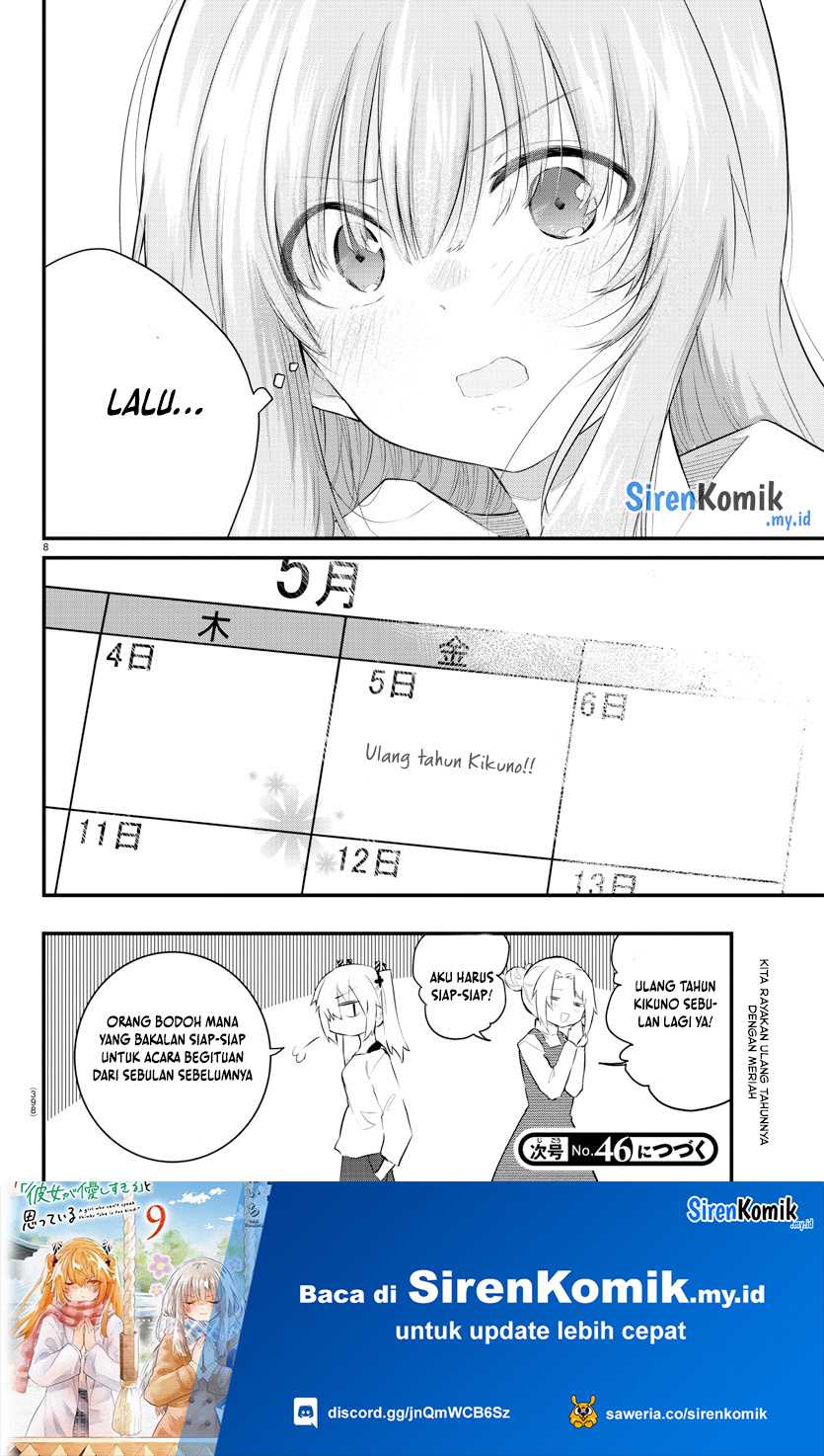 Koe ga Dasenai Shoujo wa "Kanojo ga Yasashisugiru" to Omotteiru Chapter 179 - halaman 9