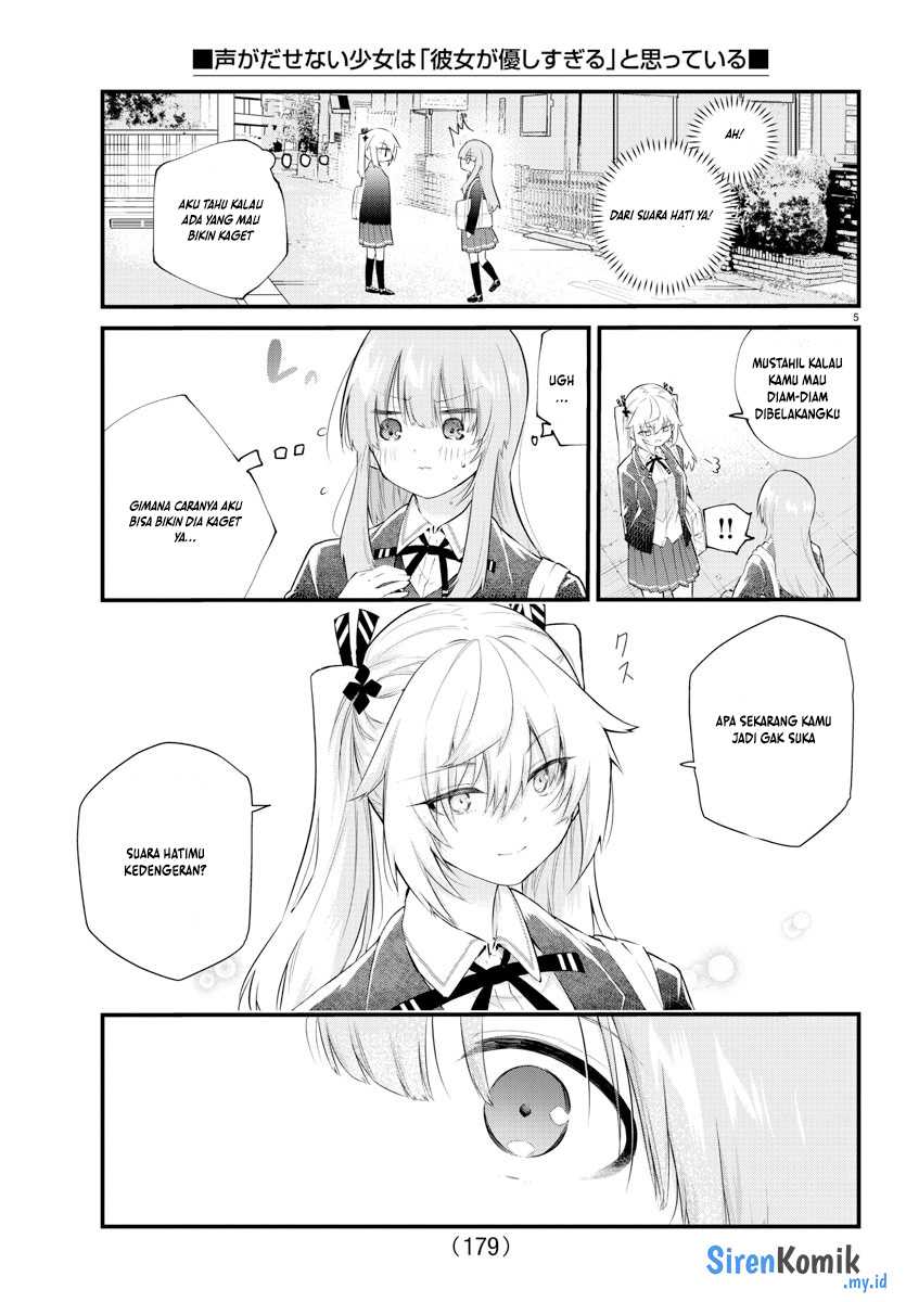 Koe ga Dasenai Shoujo wa "Kanojo ga Yasashisugiru" to Omotteiru Chapter 188 - halaman 6