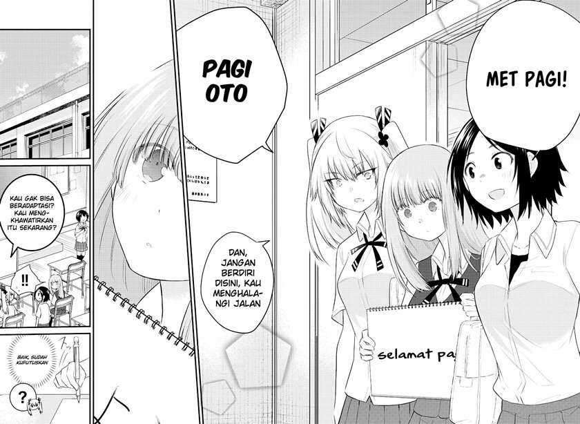 Koe ga Dasenai Shoujo wa "Kanojo ga Yasashisugiru" to Omotteiru Chapter 28 - halaman 9