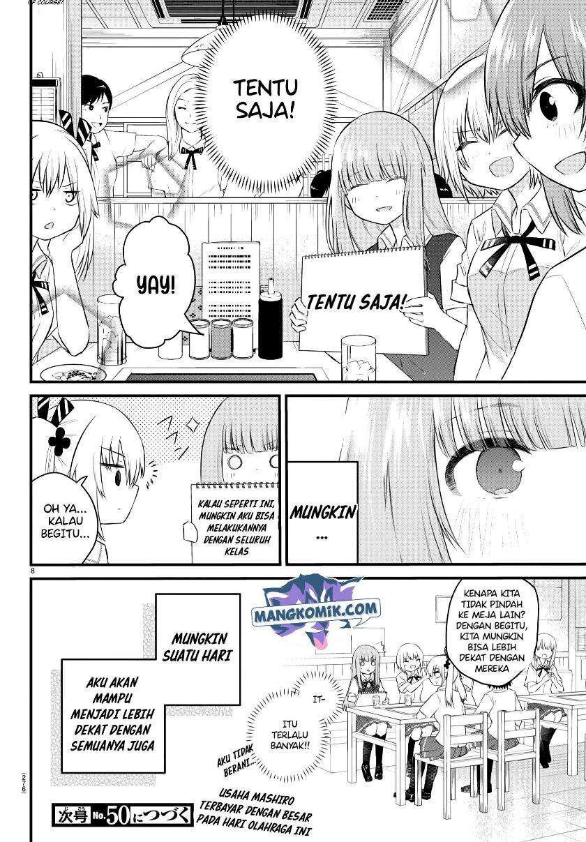 Koe ga Dasenai Shoujo wa "Kanojo ga Yasashisugiru" to Omotteiru Chapter 39 - halaman 9
