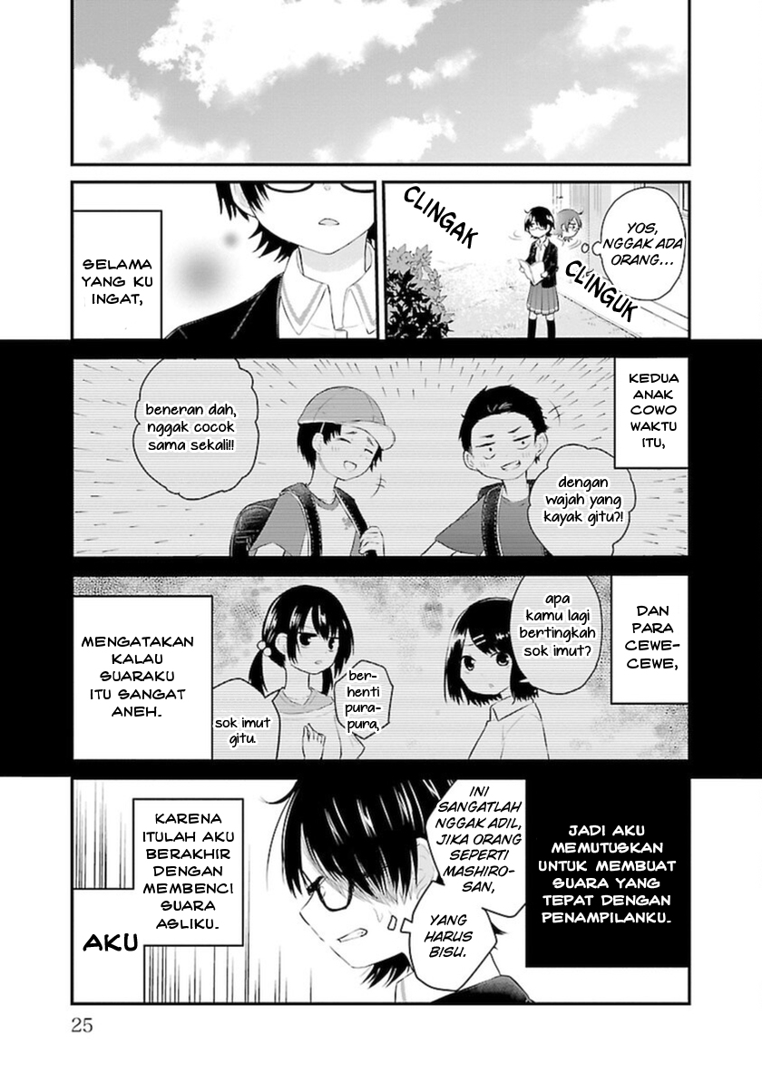 Koe ga Dasenai Shoujo wa "Kanojo ga Yasashisugiru" to Omotteiru Chapter 43 - halaman 8